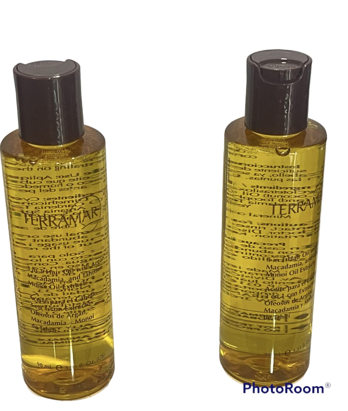 Oleo terramar 98 ml para cabello matratado, procesado, puntas abiertas, nueva presentacion de viaje