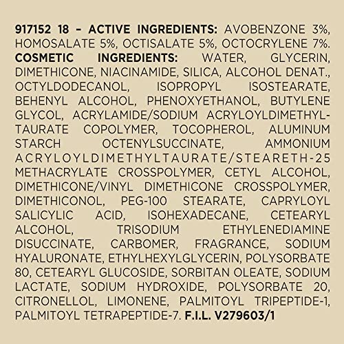 L'Oreal Paris Age Perfect Collagen Expert Anti-Aging Day Face Moisturizer AM, Collagen Peptides, Niacinamide, Age Perfect For Mature Skin, Suitable for sensitive skin, Dermatologist Tested, 2.5 oz