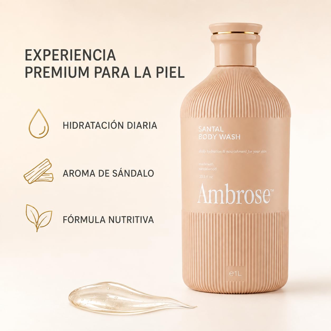 Body Wash Ambrose Sándalo 1 Litro