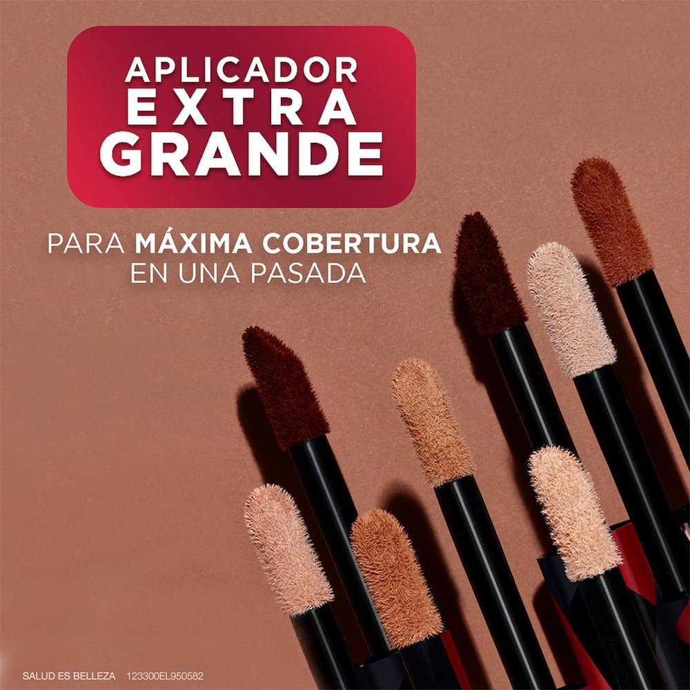 L´Oréal Paris, Corrector liquído de larga duración 24h,Infallible More than concealer,Tono 326 Vanilla, 14.4ml