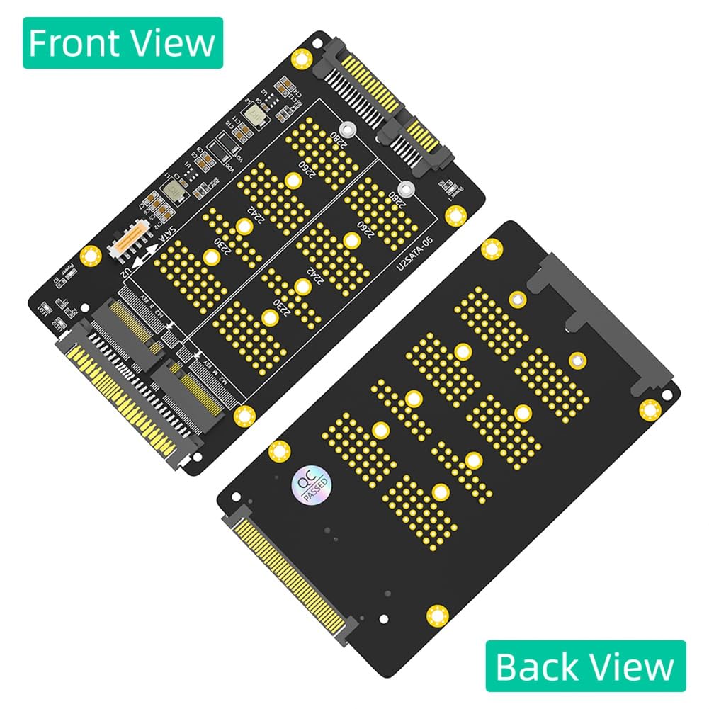Adaptador Combo SSD OTDOGUO 2 en 1 M.2 NGFF NVME PCI-E a U.2 SFF-8639 y M.2 NGFF