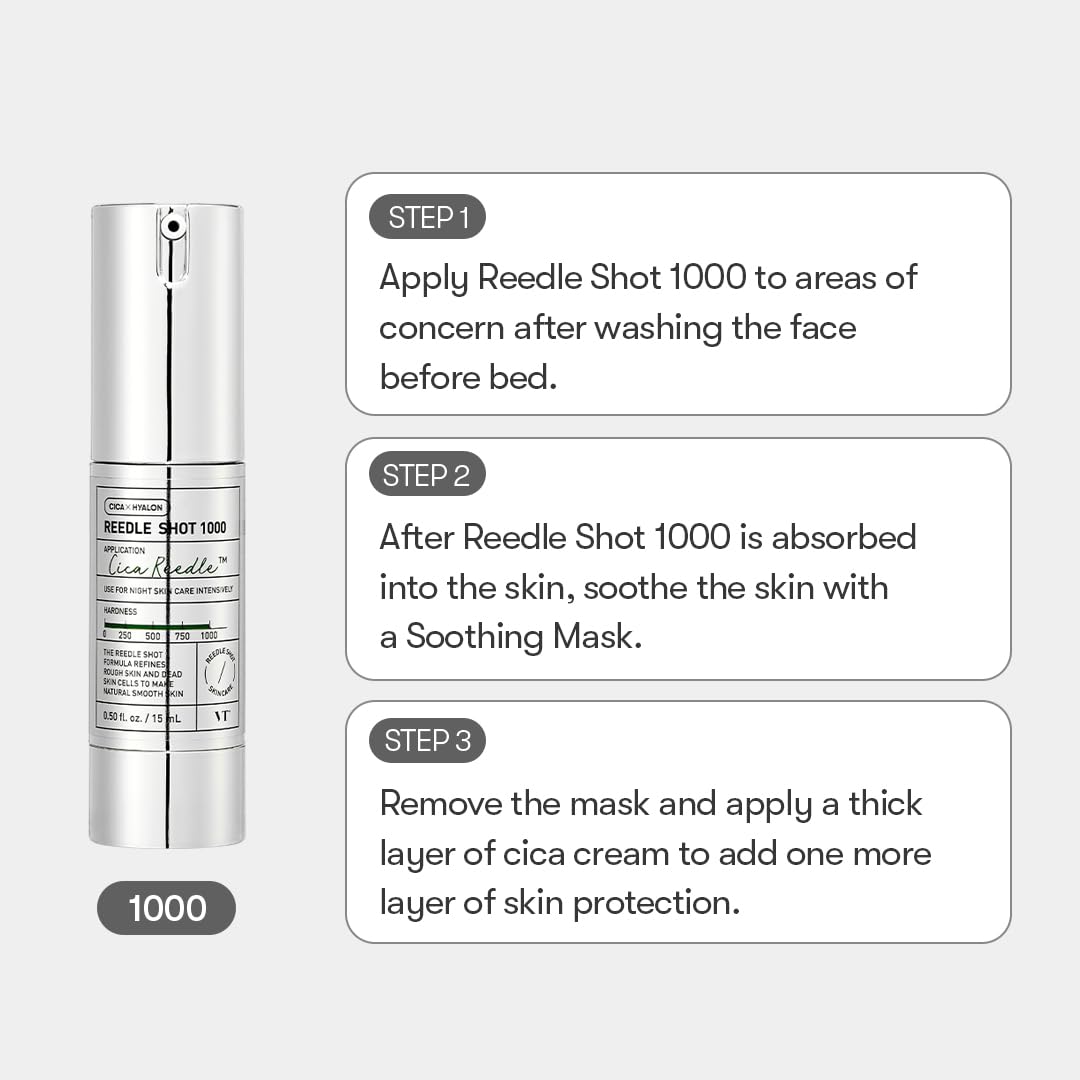 VT COSMETICS Cica Reedle Shot 1000 Esencia 0.5Fl Oz (15Ml)