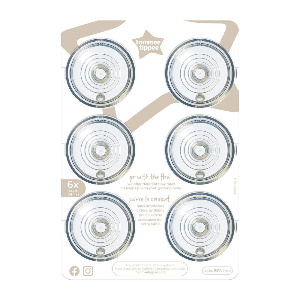 Chupetes Para Biberón Tommee Tippee Natural Start Medianos de Silicona Anticólicos para Bebé