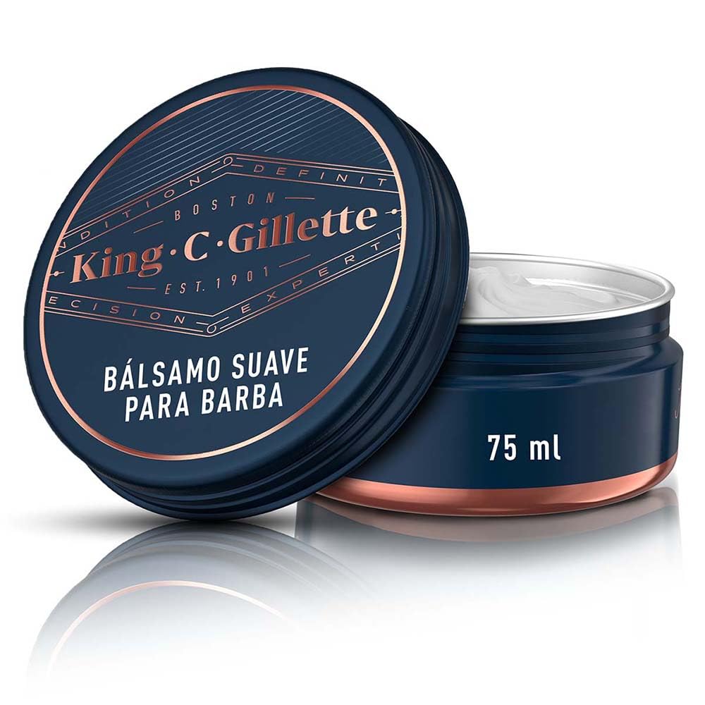 King C. Gillette Bálsamo para Barba Cuidado de Barba y Suavidad para Hombre 75ml