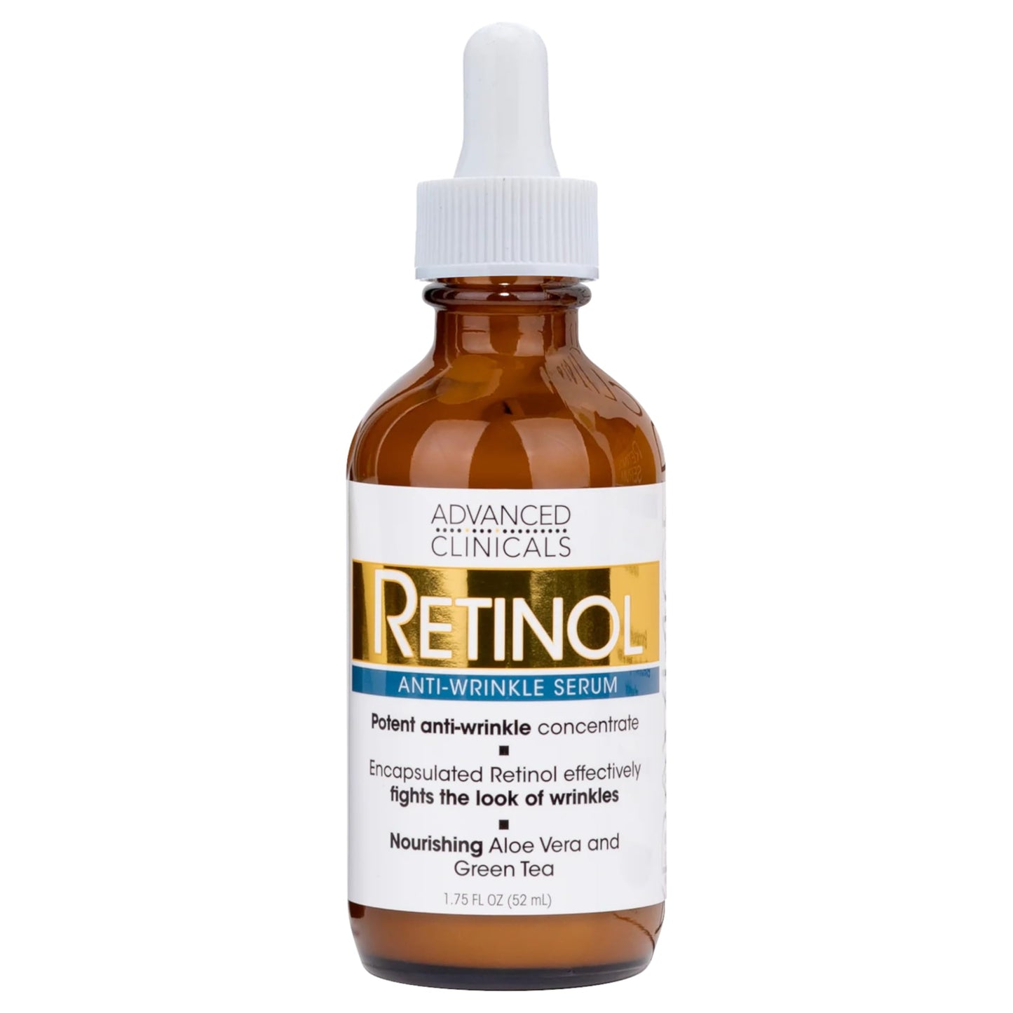 Suero Facial Anti-Arrugas con Retinol, Glicerina y Extracto de Té Verde - 52ml - Fórmula Avanzada para una Piel Renovada y Nutrida