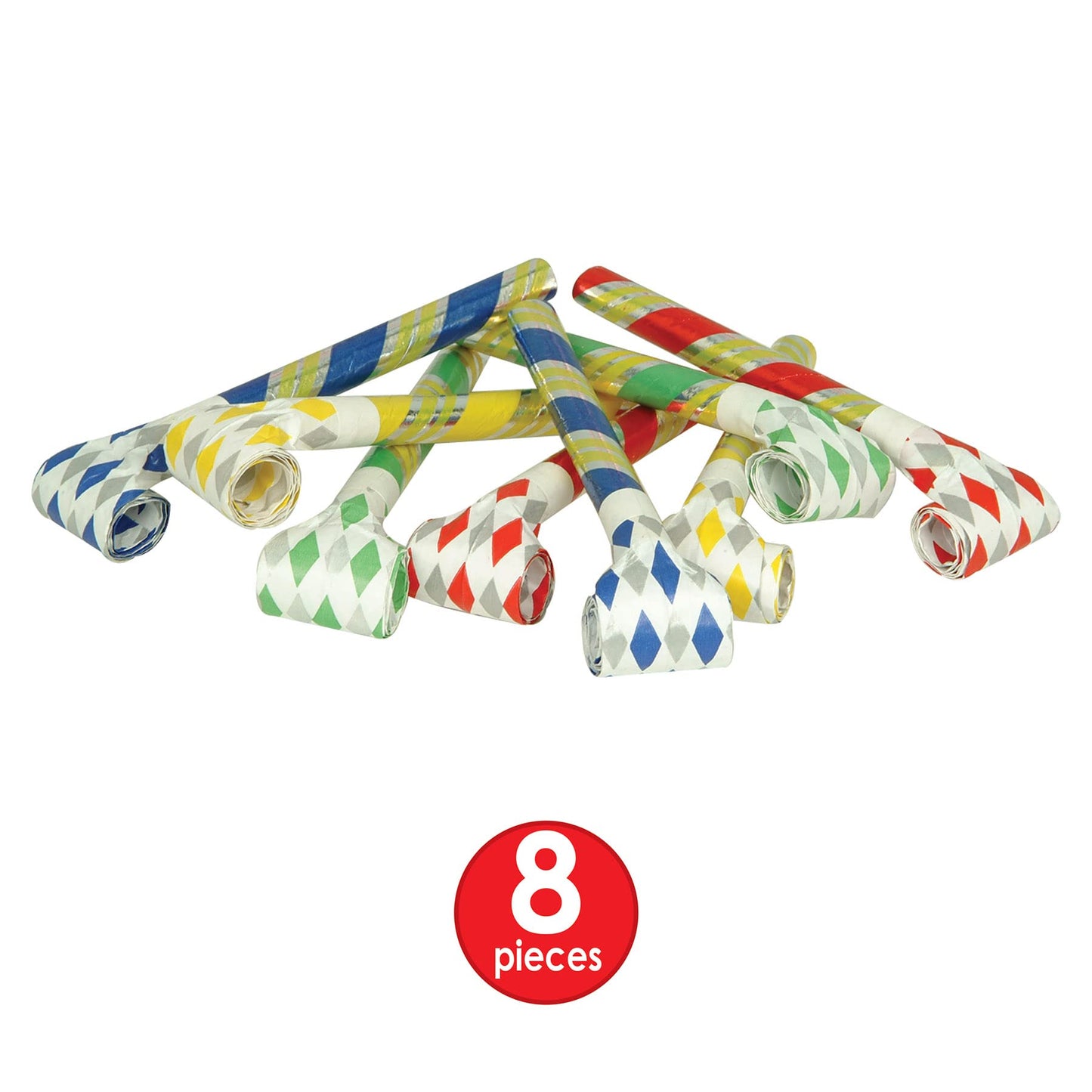 Beistle 50421 Super-Tube Noiseless Blowouts, 16-Inch, Assorted Color
