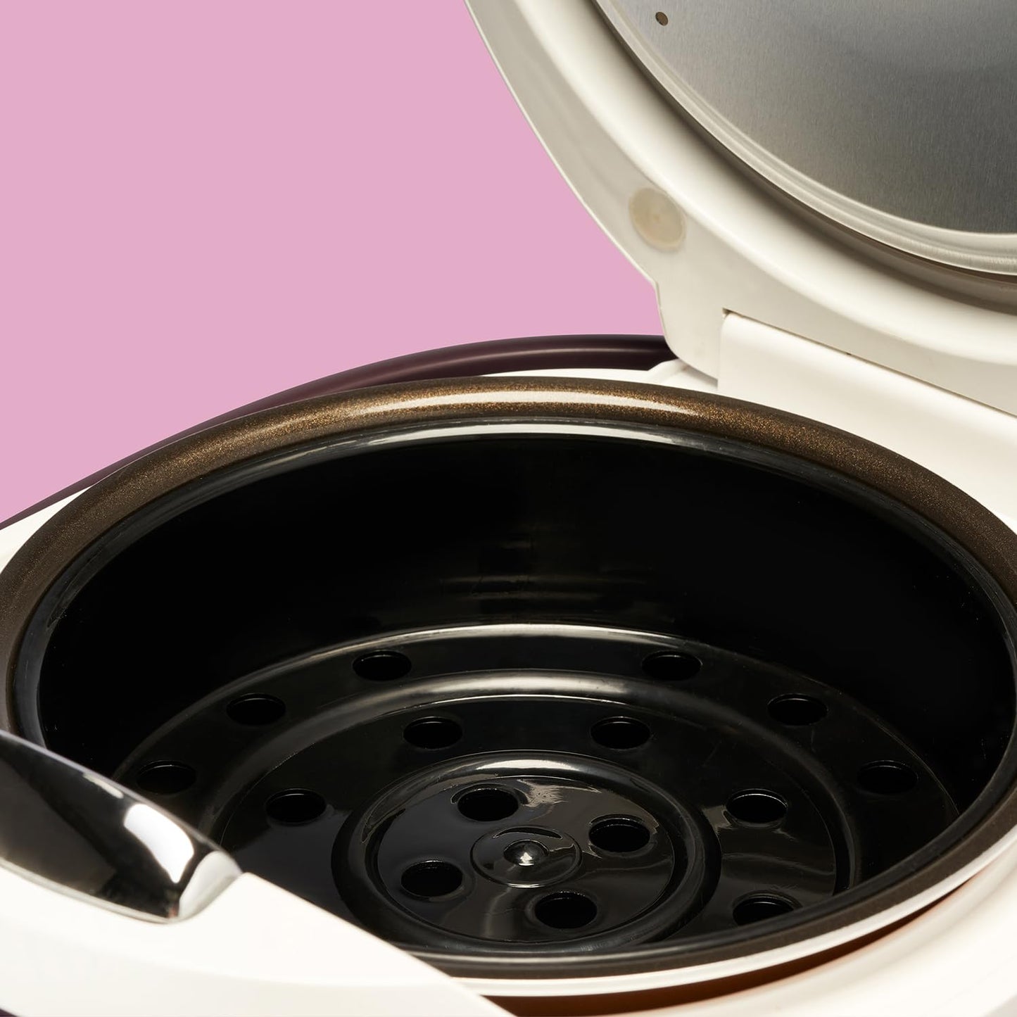 Olla de Arroz Mini Reishunger blanca con Temporizador y Función Calor 8 Programas Olla Interior Premium