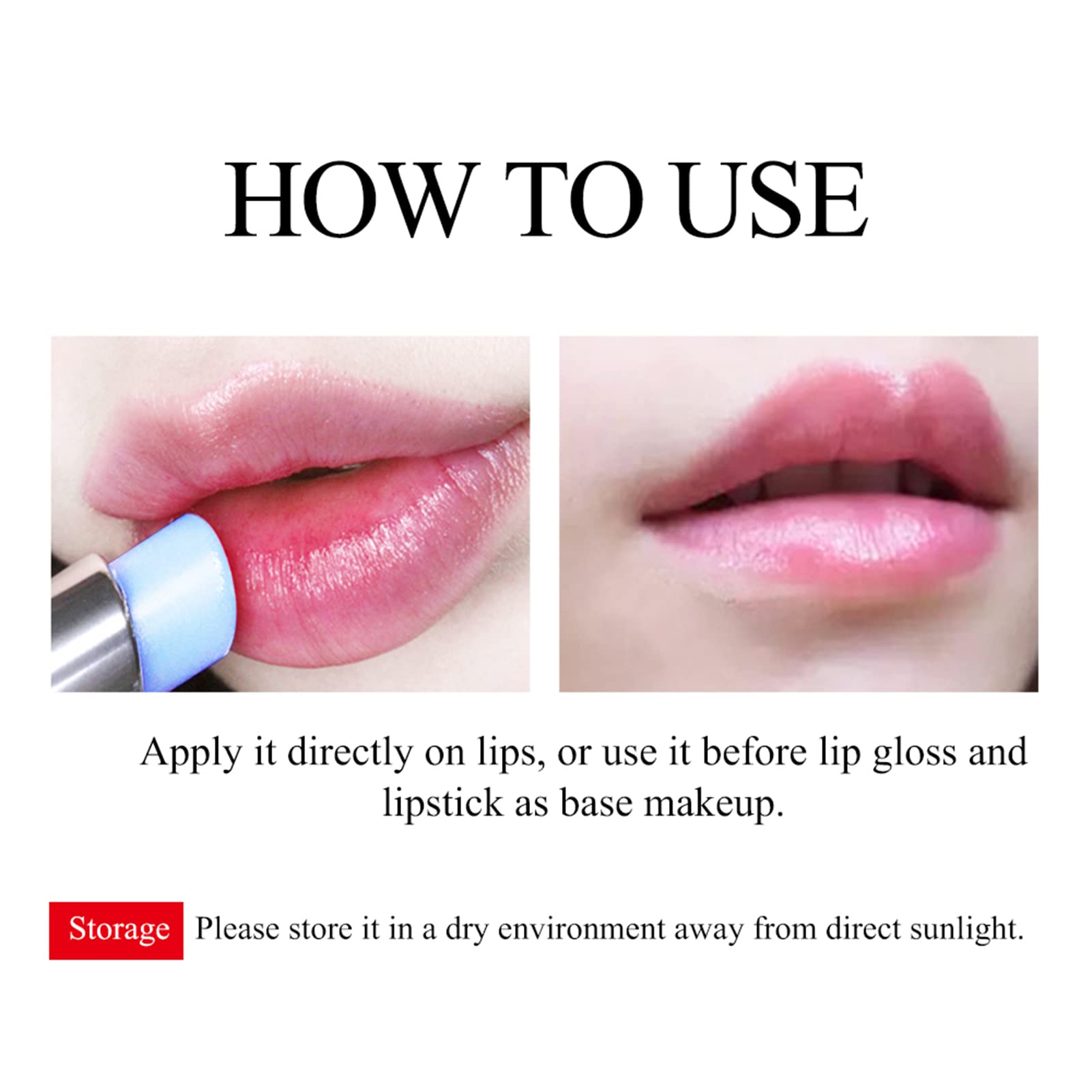 SZITW Bálsamo labial con ácido hialurónico Relleno labial Extracto natural Desvanecimiento de las líneas labiales Lápiz labial nutritivo Hidratante Cuidado labial duradero Uso diario
