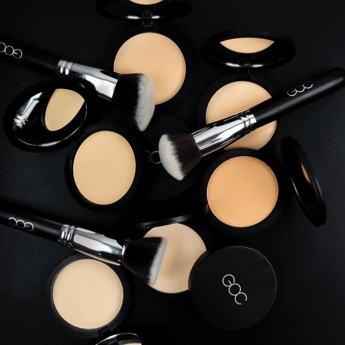 GOC, Polvo compacto mineral, Ultramineral Pressed Powder, Cobertura media/Completa, Textura ultra suave, Para todo tipo de piel, Acabado matte, Efecto porcelana, AGUP200