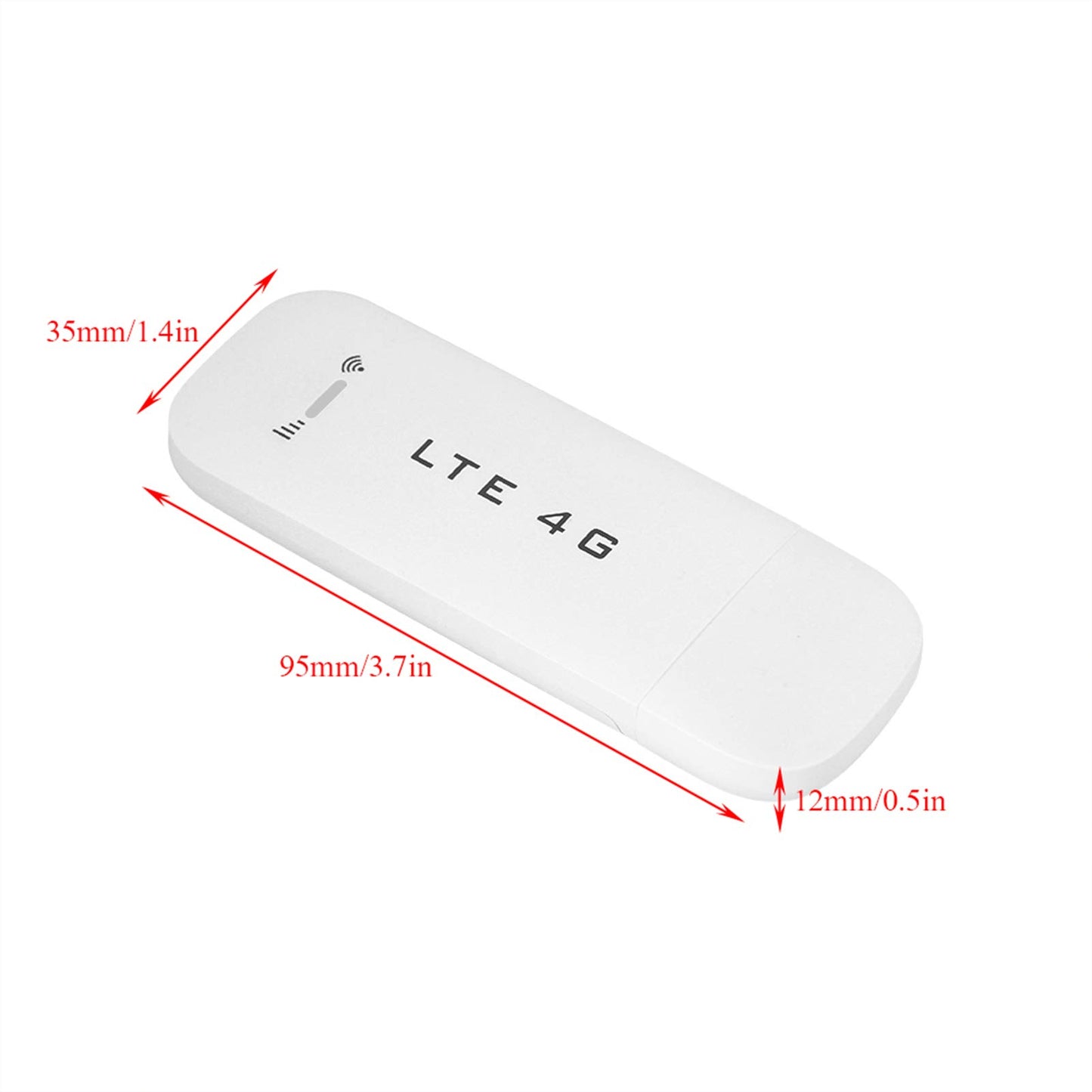 ASHATA 4G/ 3G Dongle,100 Mbps USB Dongle Router Móvil de Punto de Acceso Portátil,Con/sin Función WiFi (Opcional),Hotspot de la red inalámbrica(con Wifi)