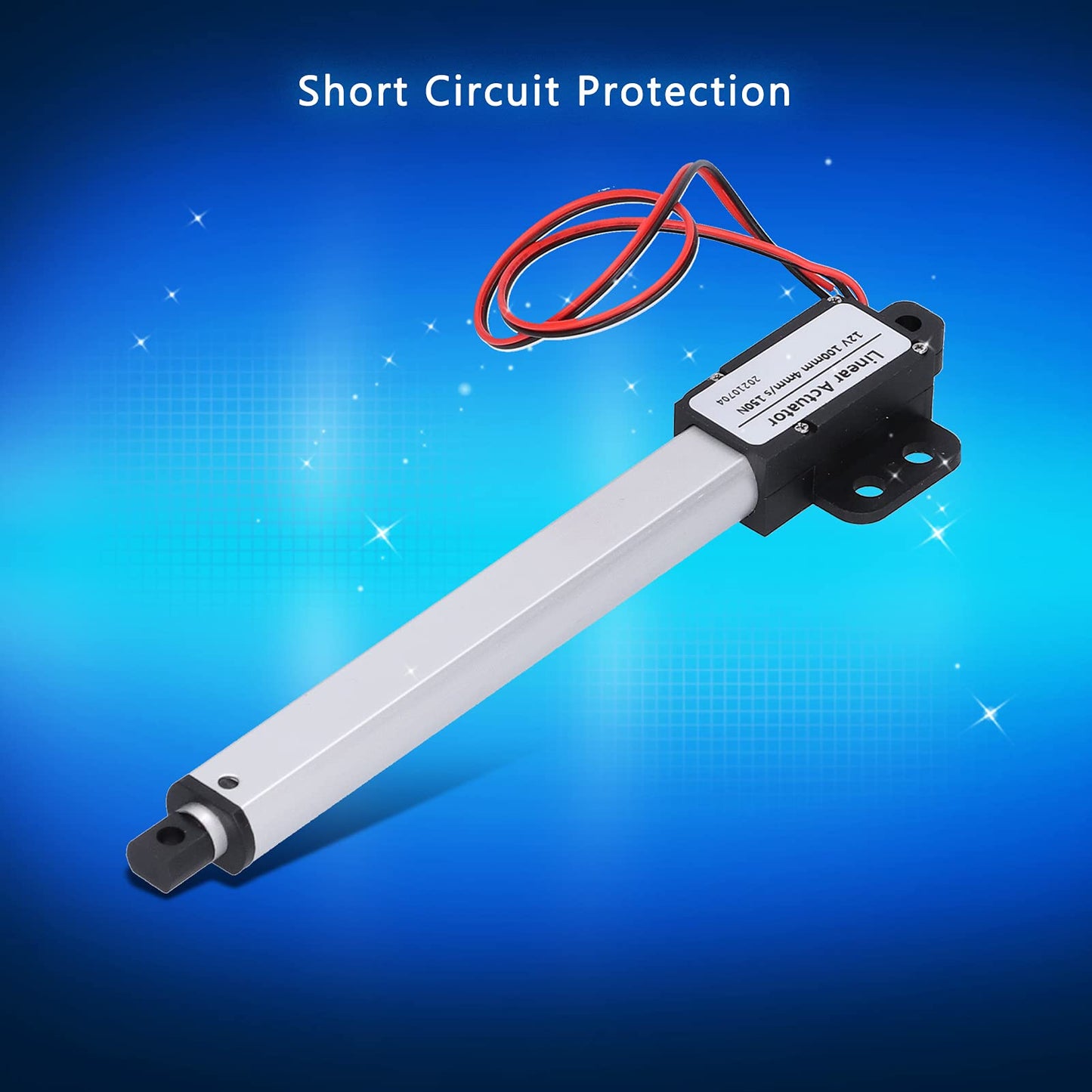 Actuador Lineal Eléctrico Micro de 12V con Carrera de 4 Pulgadas e Interruptor de Límite Integrado para Electrodomésticos