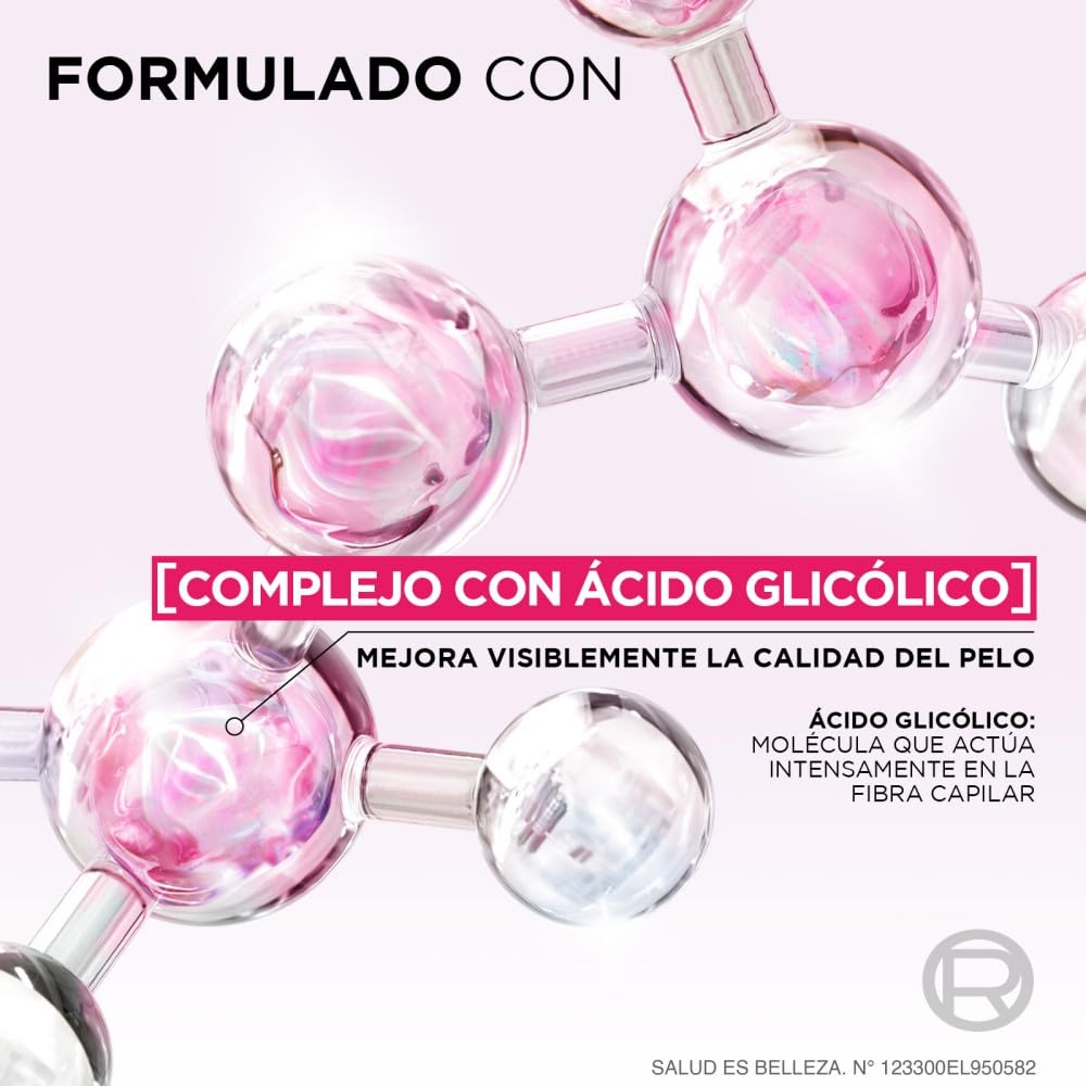 Kit L'Oréal Paris Elvive Tratamiento Ultra Gloss Glycolic Gloss 200 ml, + Elvive Acondicionador Glycolic Gloss, con Ácido Glicólico, 370 ml + Shampoo Glycolic Gloss, con Ácido Glicólico, 370 Ml