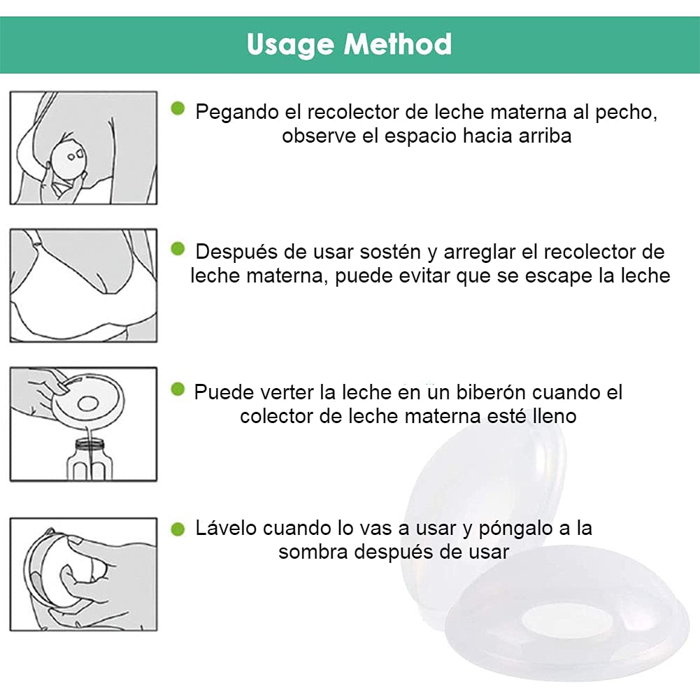 Concha Recolectorade Lactancia, Conchas para el Pecho Protector de Pezones para Reducir el Dolor, Conchas de Silicona sin BPA, Protector de Lactancia de Leche Materna, Almacenamiento de Leche Lectancia, Regalos para Mamá(2 piezas)