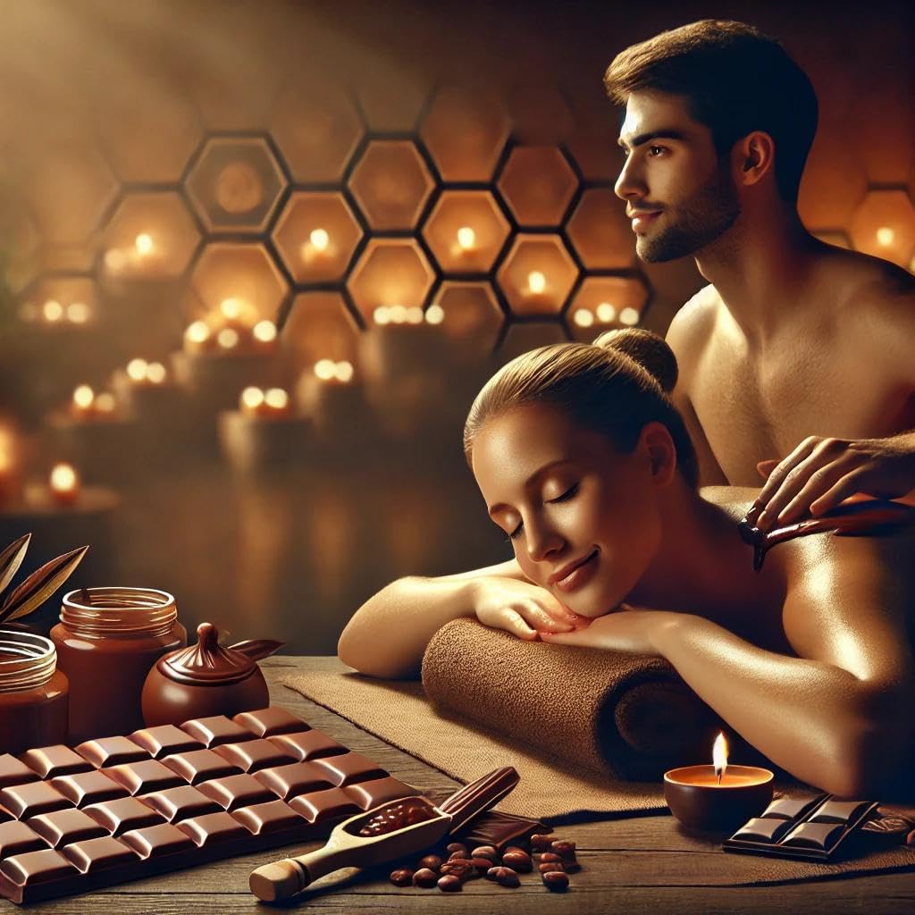 Aceite para Masajes Sey Chocolate Natural y Comestible Térmico Hidratante y Lubricante