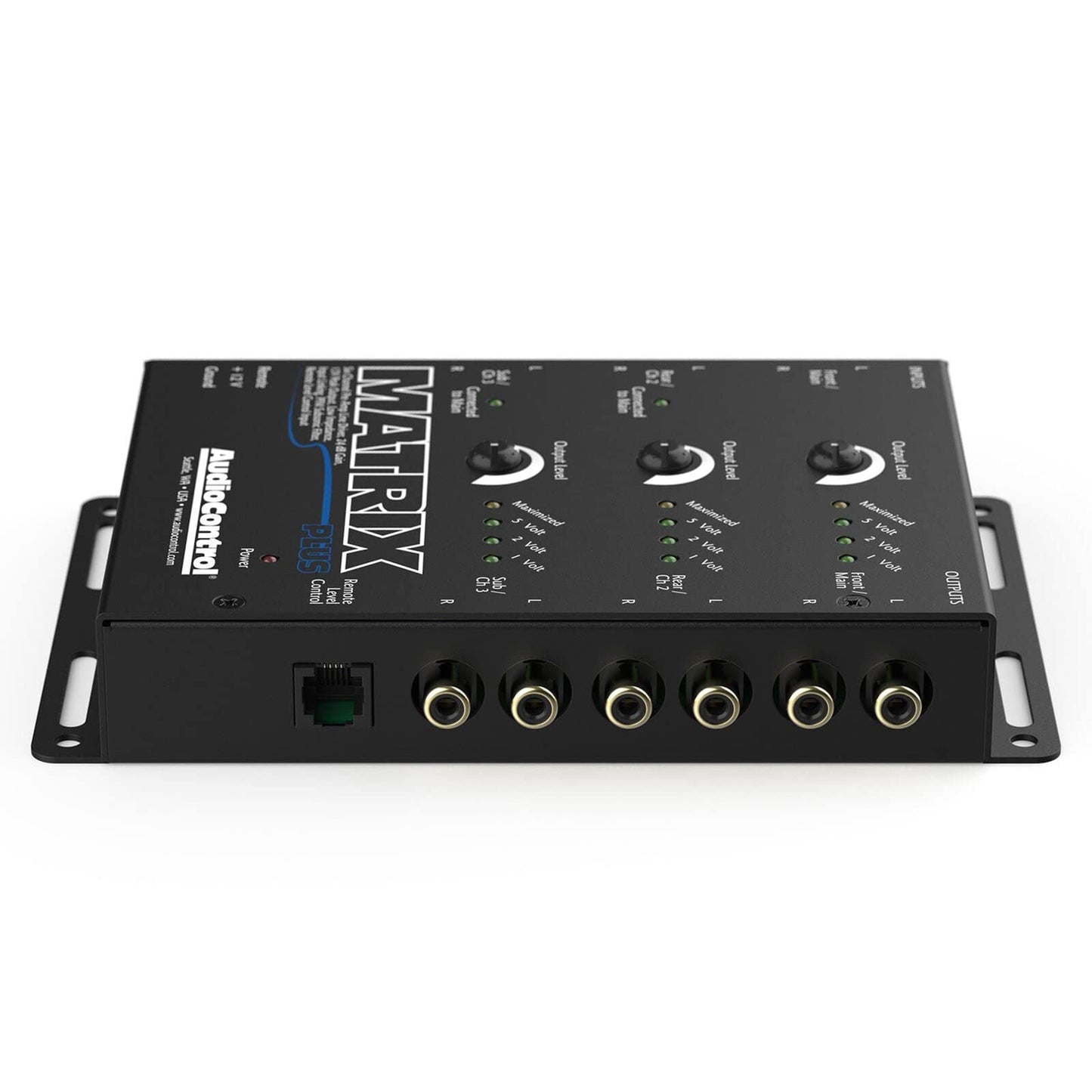 Driver de Línea AudioControl Negro con Seis Canales y Entrada de Control Remoto