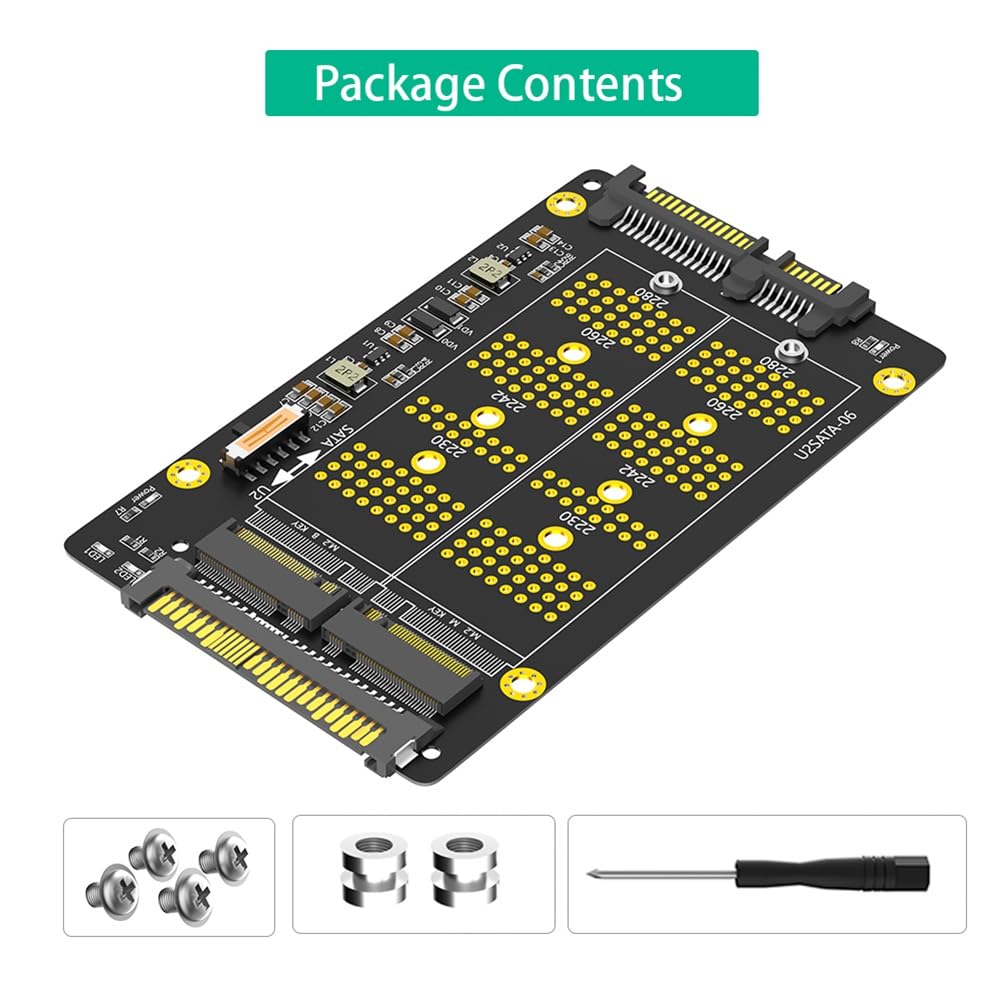 Adaptador Combo SSD OTDOGUO 2 en 1 M.2 NGFF NVME PCI-E a U.2 SFF-8639 y M.2 NGFF