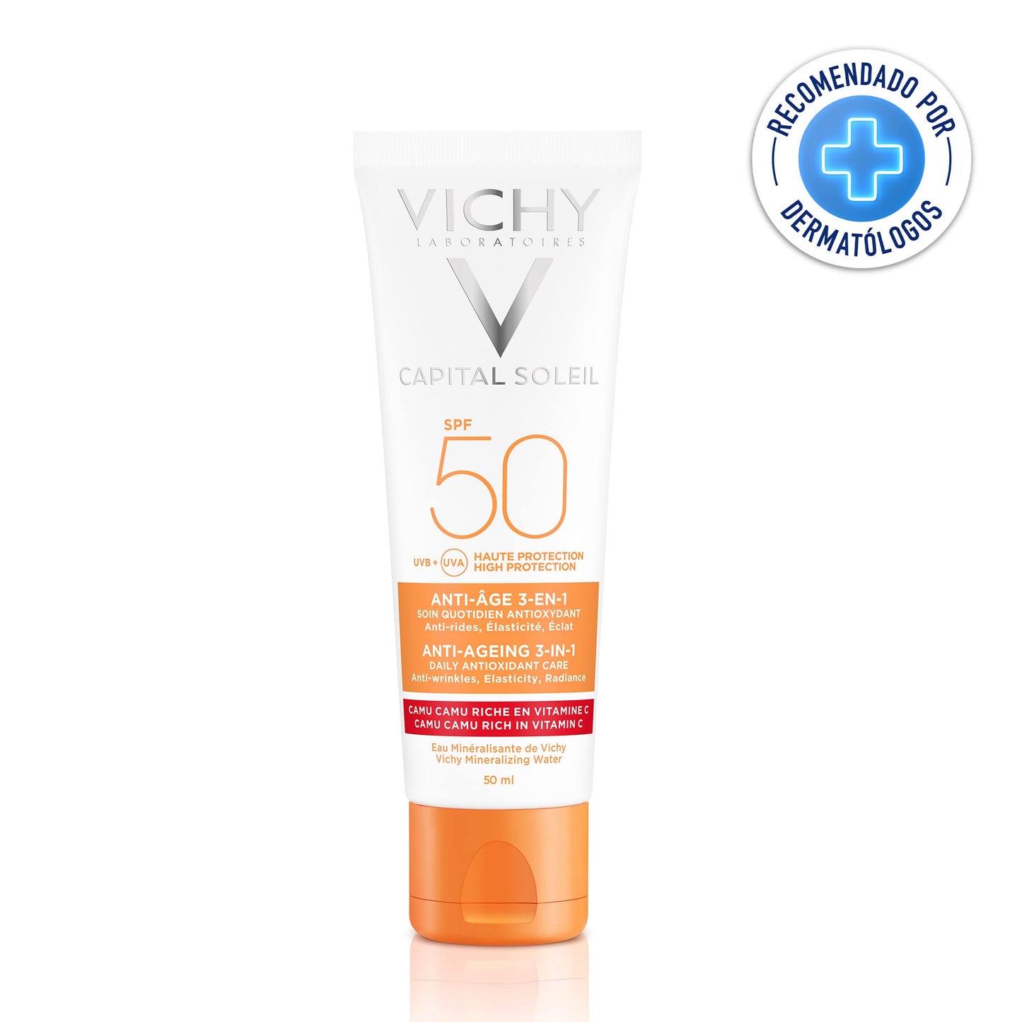 Protector Solar Facial Anti-edad Vichy Toque Seco SPF50 50ml