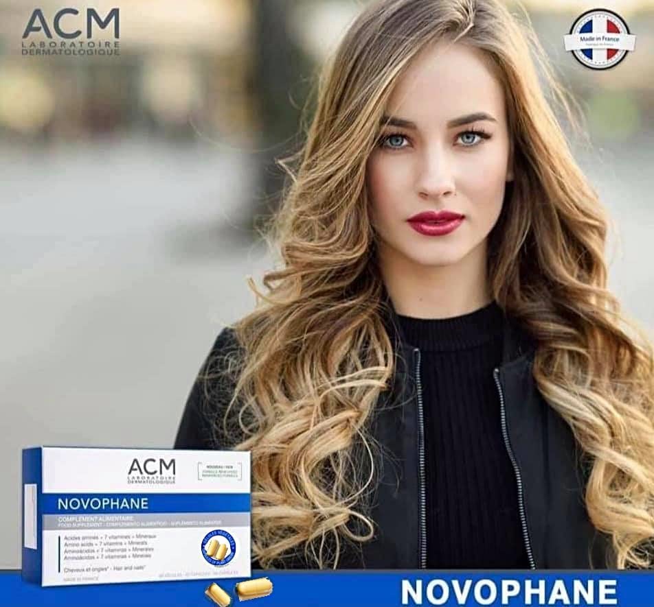 Tratamiento Capilar Novophane Caps de ACM para Pérdida de Cabello y Fragilidad de Uñas