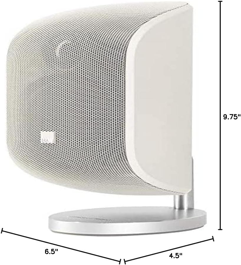 Bowers & Wilkins Mini Theatre M-1 - Altavoz satélite (Cada uno), Color Blanco Mate