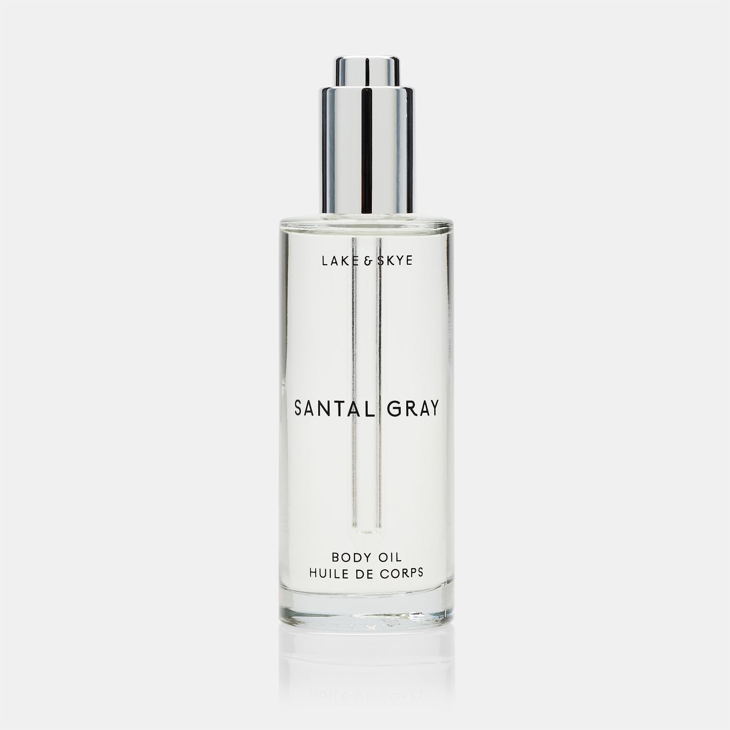 Lake and Skye Santal Gray Body Oil, 3.4 fl oz (100 ml)