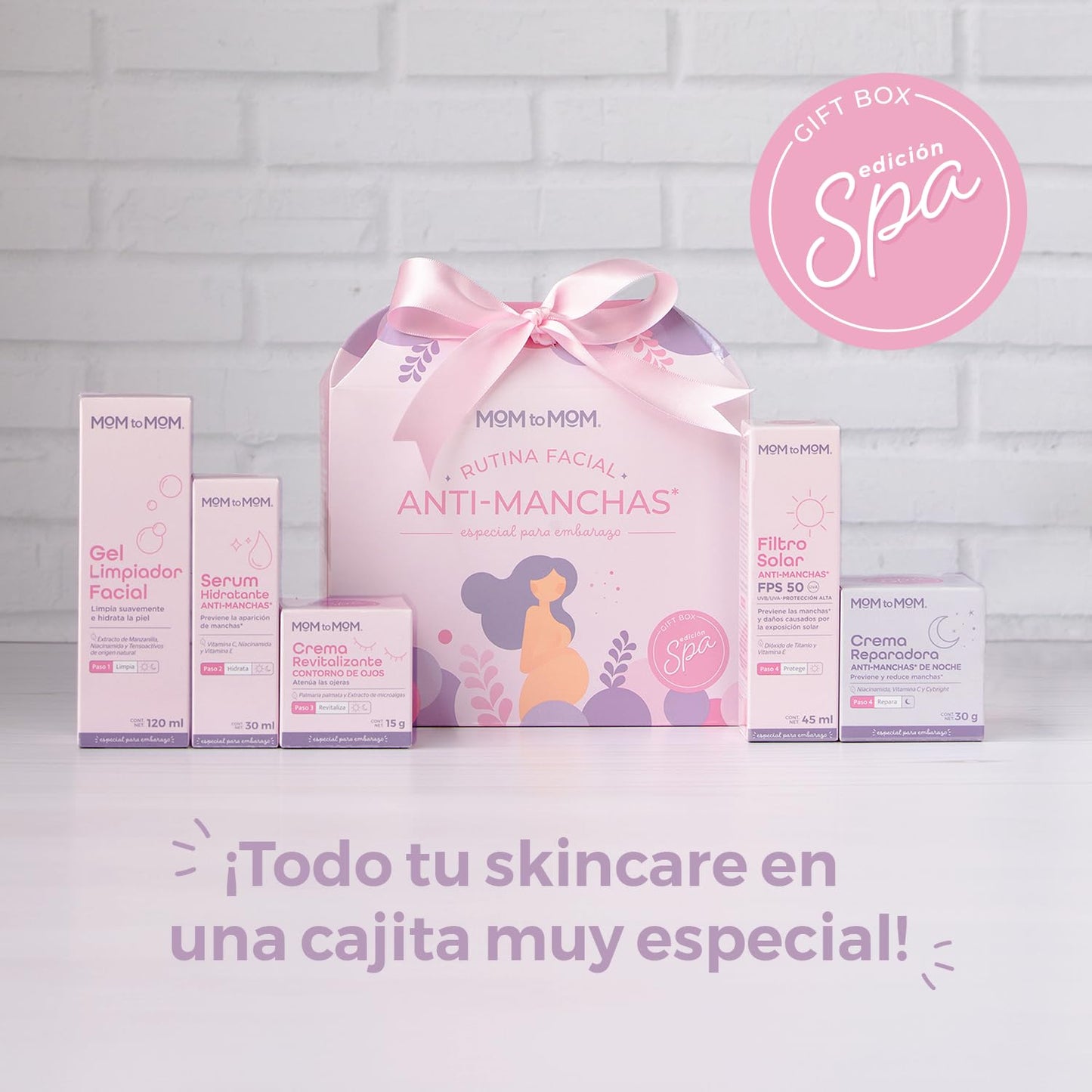 MOM to MOM Kit Rutina Facial Anti-manchas para el Embarazo