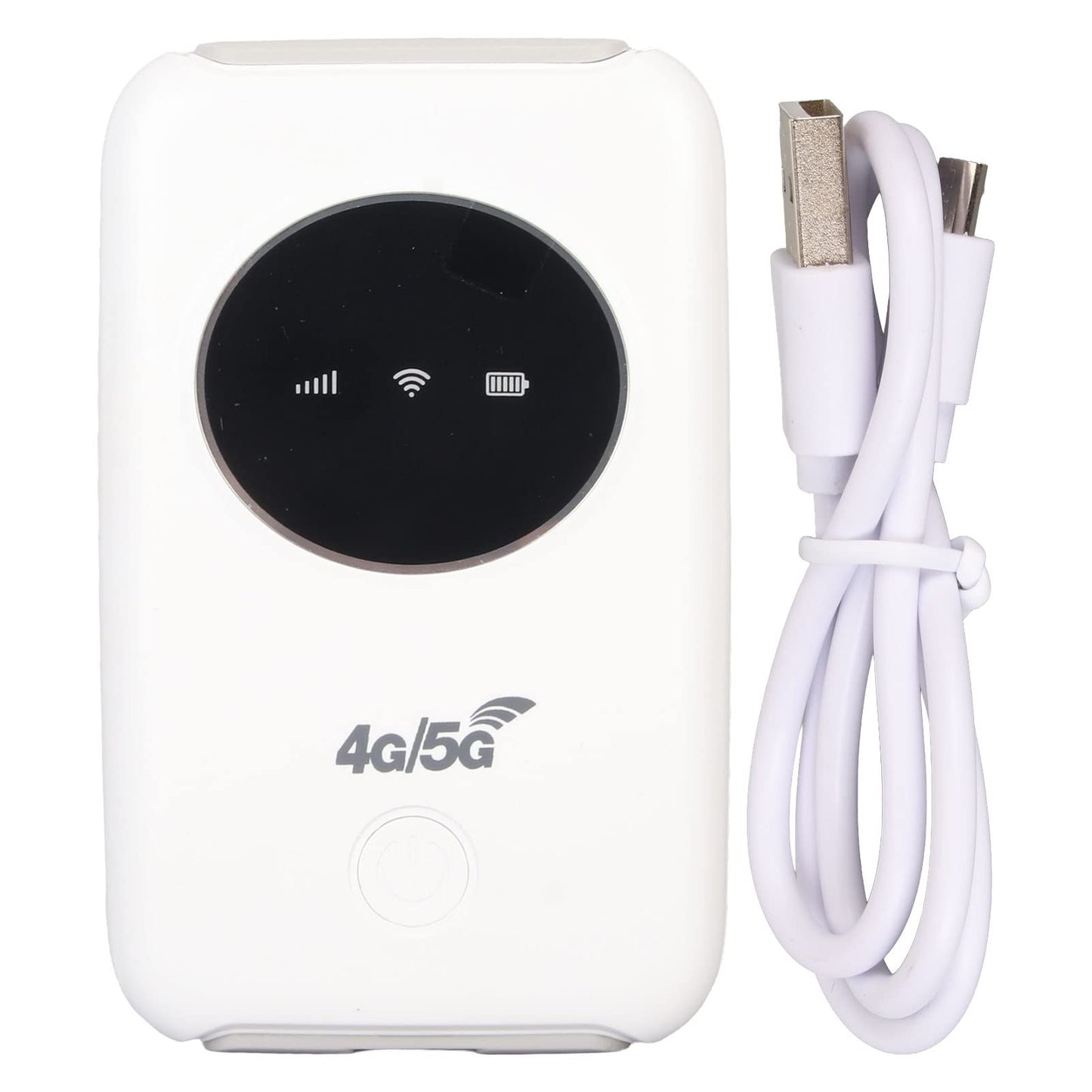 Asixxsix Módem WiFi 4G LTE, Desbloqueado 5G WiFi Hotspot Móvil Router WiFi con Ranura para Tarjeta SIM y Micro USB 300Mbps de Alta Velocidad Portátil de Viaje Hotspot para Viajes