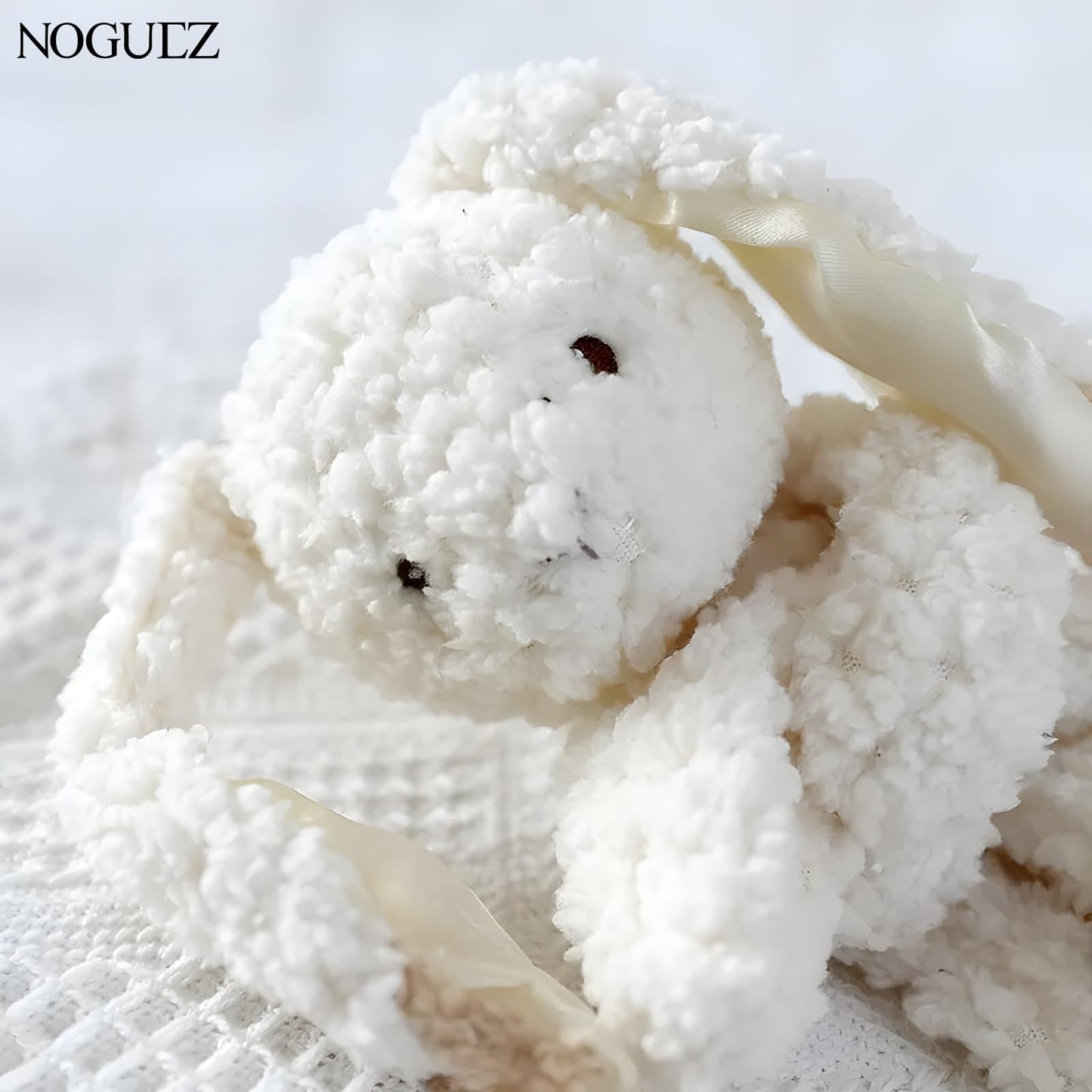 Carlsen. Conejo de Peluche Super Suave de Apego para Bebé, Toallita para Chupón, Conejito Abrazable para Dormir, Bunny Plush. (Beige)