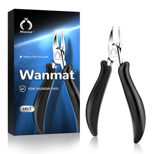 Wanmat Cortacuñas encarnadas, cortaúñas para pies mejoradas para personas mayores, herramientas de pedicura de seguridad profesionales para hombres, resistente