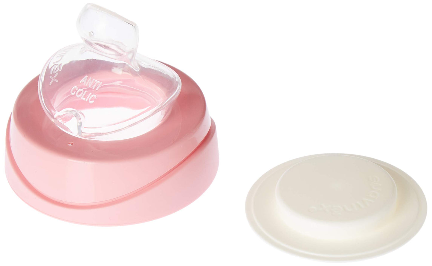 BIBERON SILICON 360ML FLUJO DENSO "PANDA" ROSA SUAVINEX
