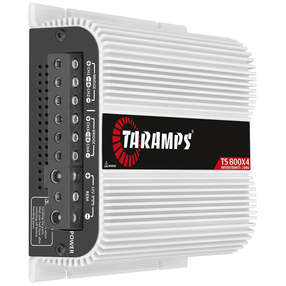 Amplificador de Sonido Taramps TS 800x4 4 Canales 2 Ohmios 800 W RMS para Auto