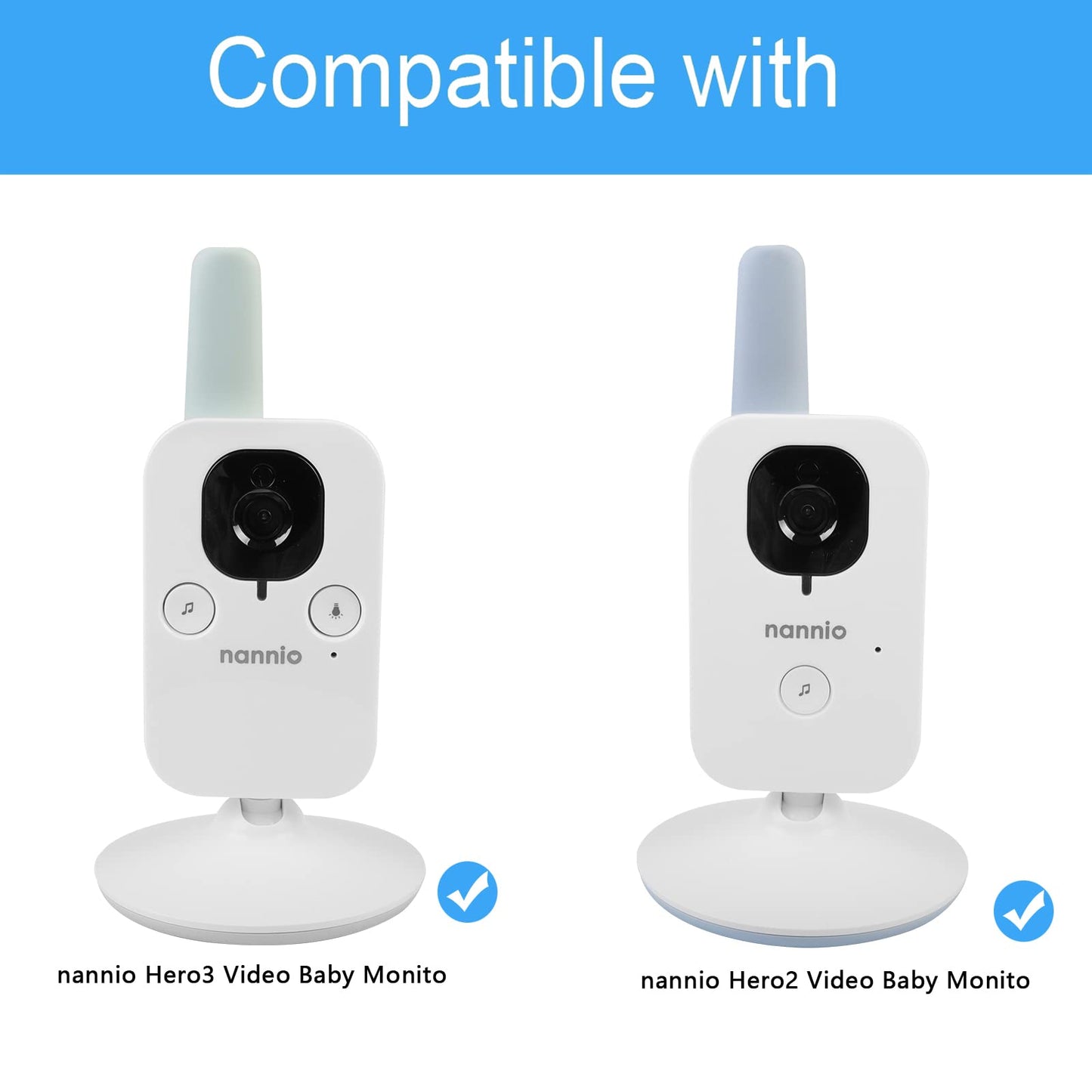 HOLACA - Monitor de bebé con montaje flexible para nannio Hero2 Hero3 Video Baby Monitor Philips Avent SCD843/37 - Kit de montaje versátil para monitor de bebé nannio