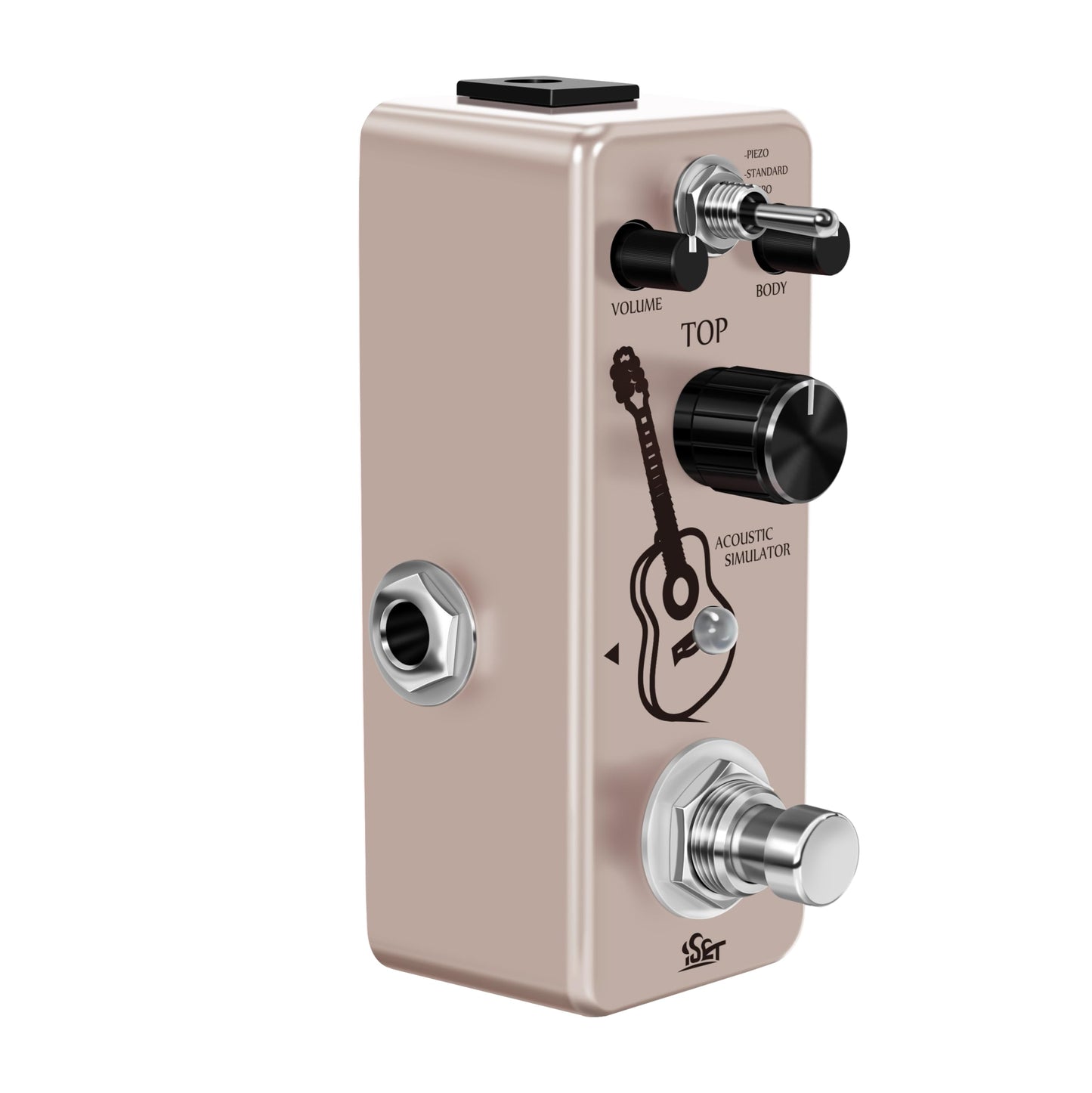 ISET Pedal de guitarra de escenario AC Pedal acústico para guitarra eléctrica BASS True Bypass