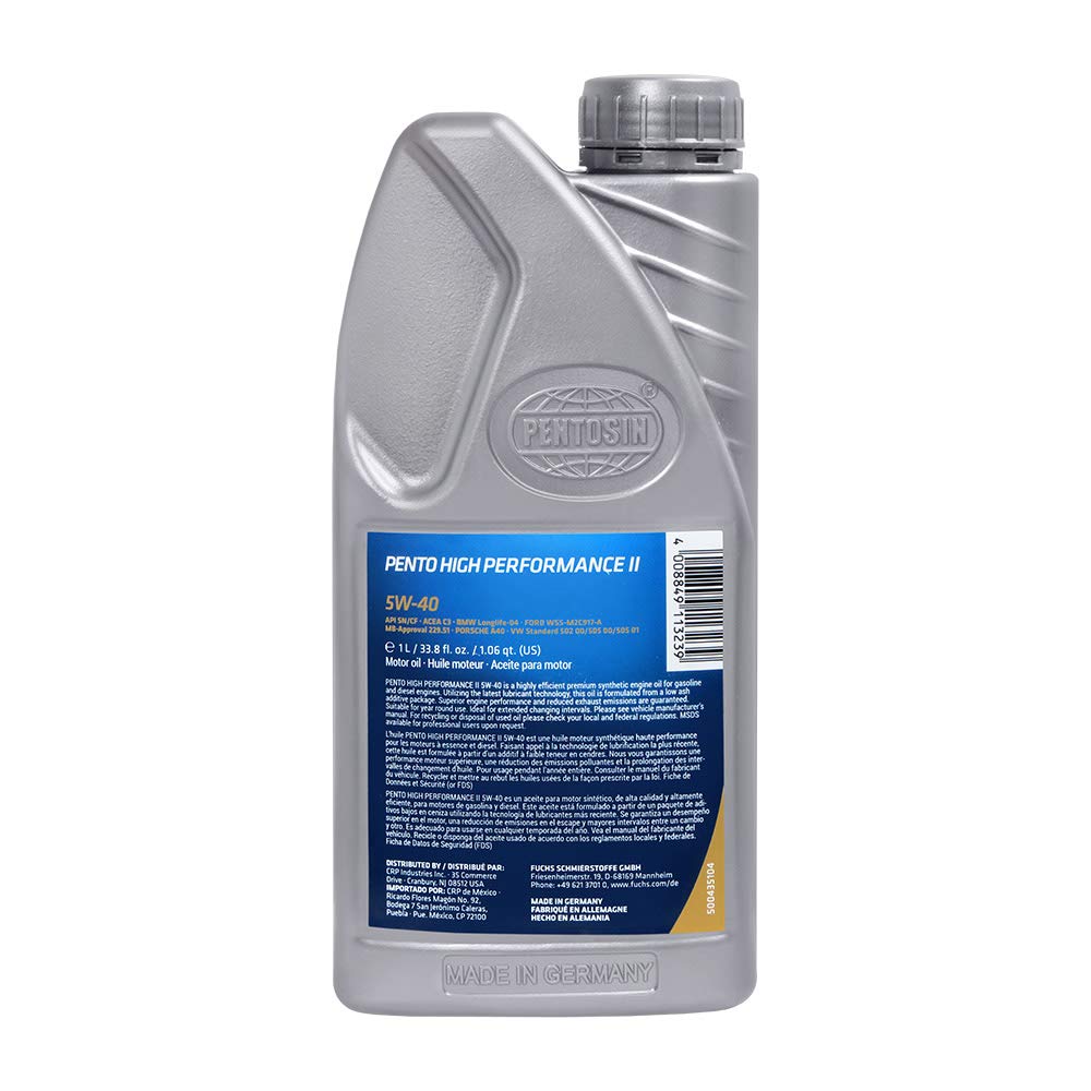Aceite de Motor Pentosin 5W-40 Hp Ii 1 L