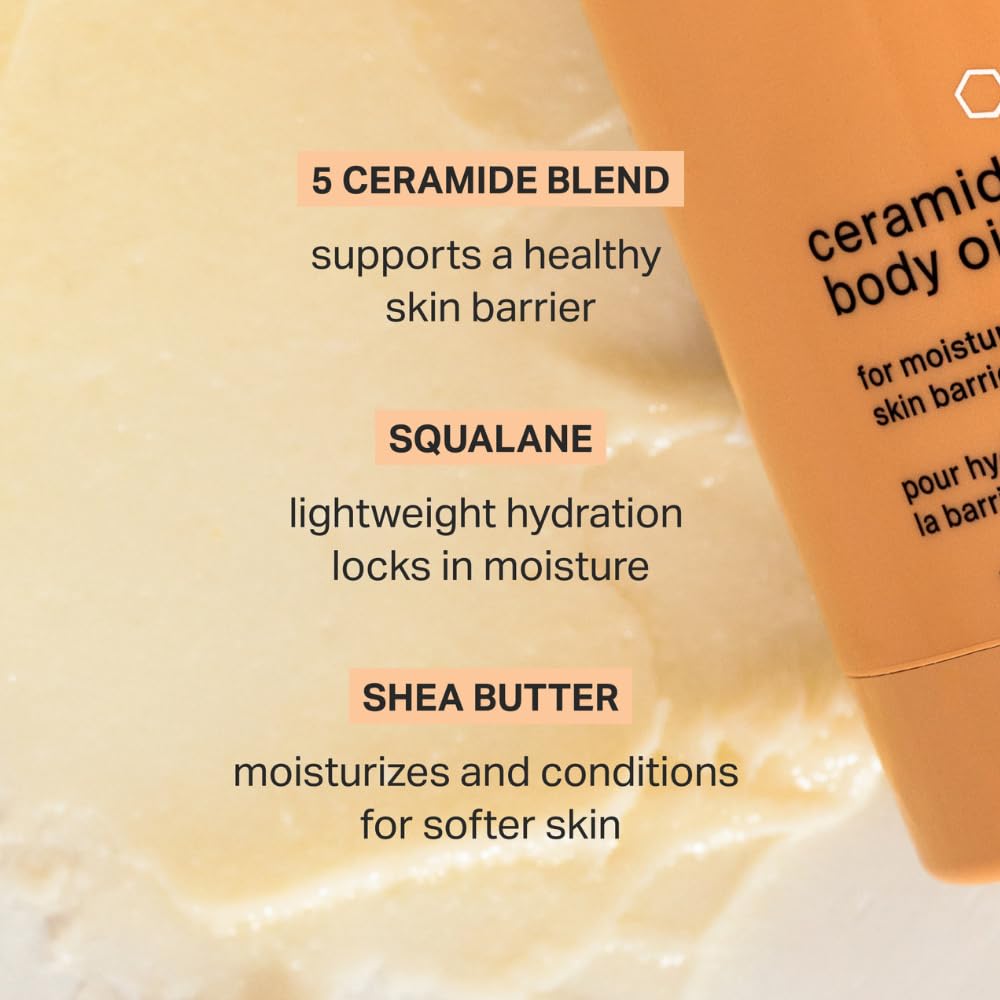 Cocokind- Aceite corporal en barra con ceramidas, humectante que no ensucia, para todo tipo de pieles, incluidas las sensibles, fragancia F