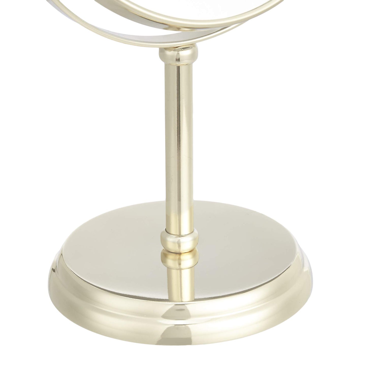 Espejo de maquillaje con aumento 1X/5X para mesa, color dorado - Amazon Basics