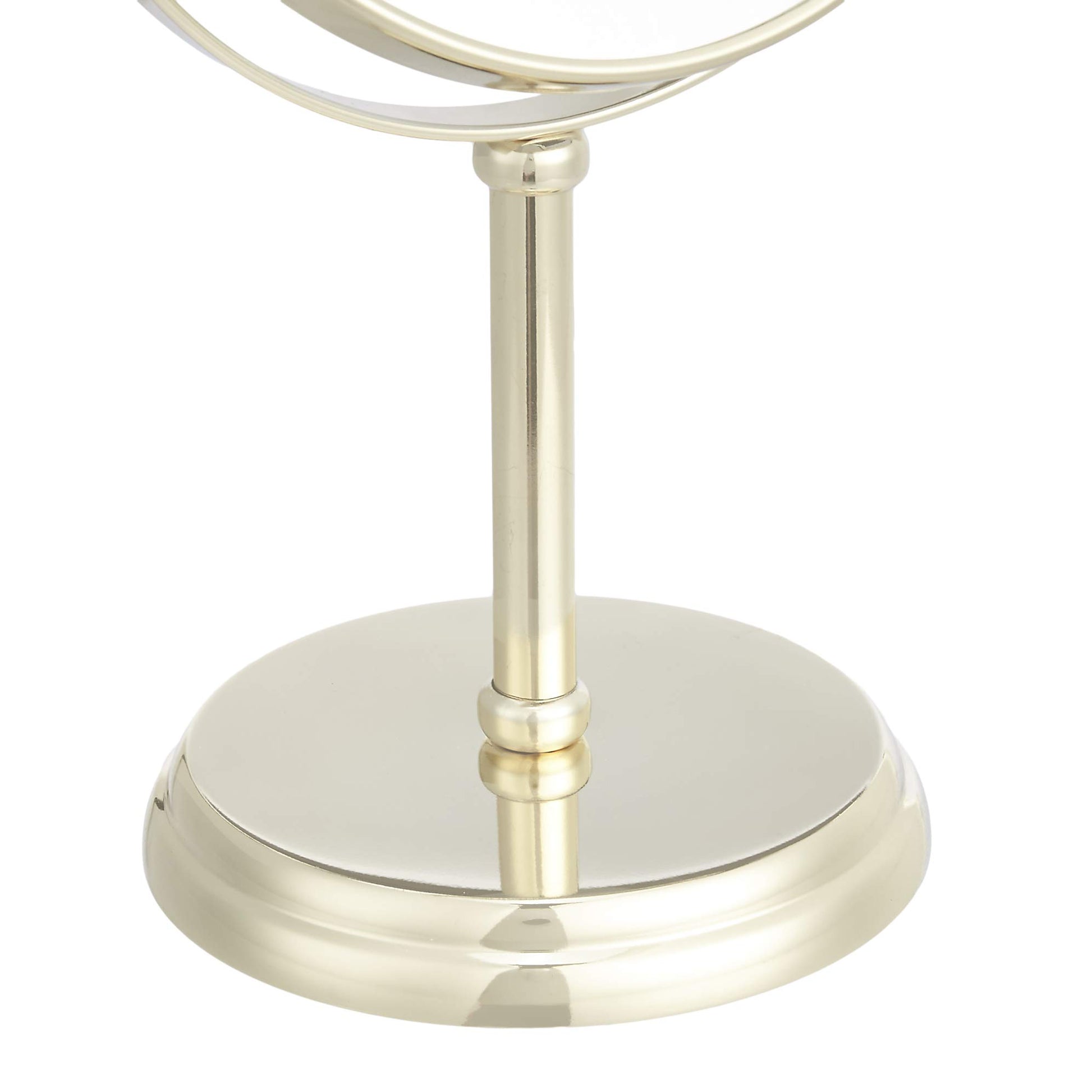 Espejo de maquillaje con aumento 1X/5X para mesa, color dorado - Amazon Basics