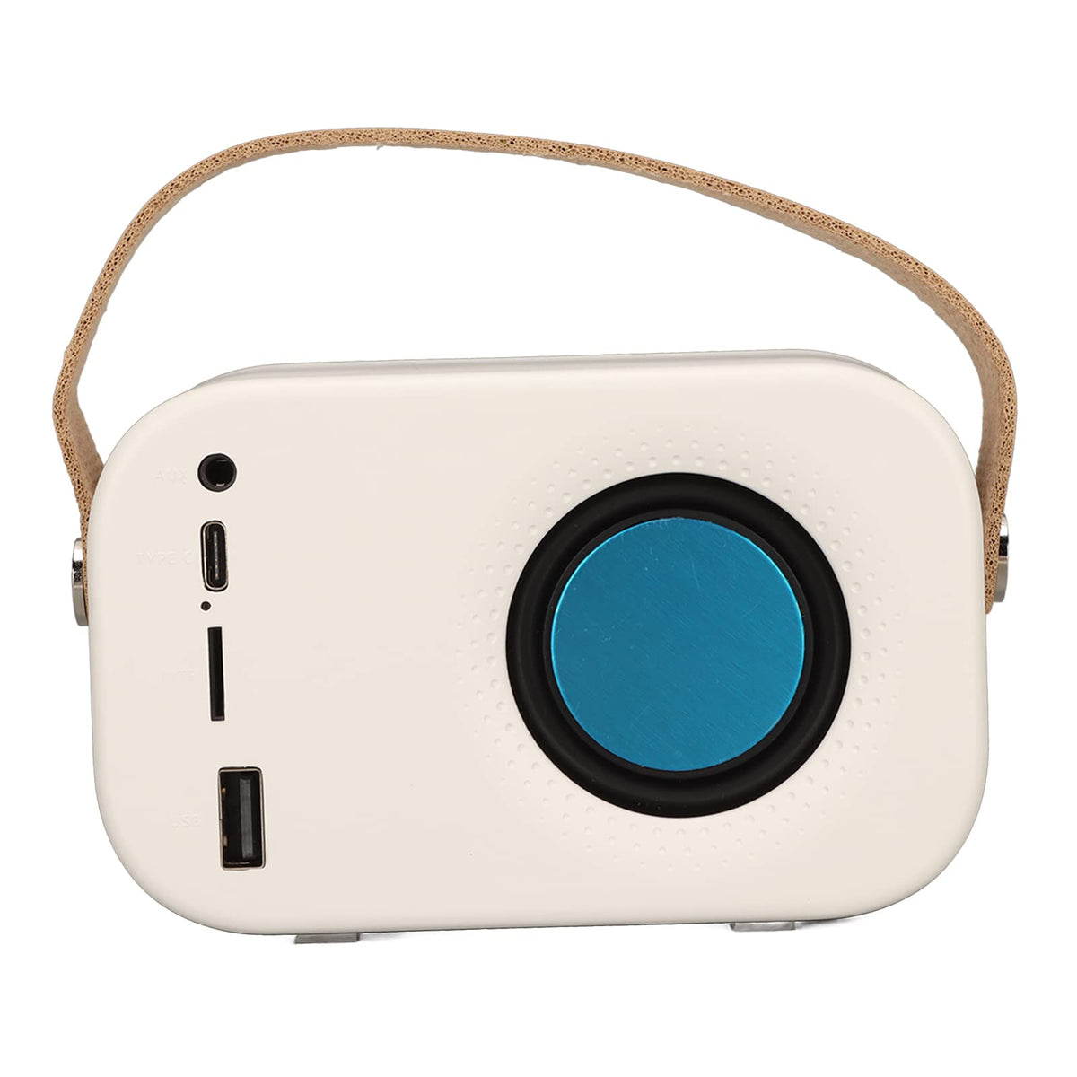 Altavoz Bluetooth GUPE Blanco Compacto Vintage Inalámbrico para Viajes