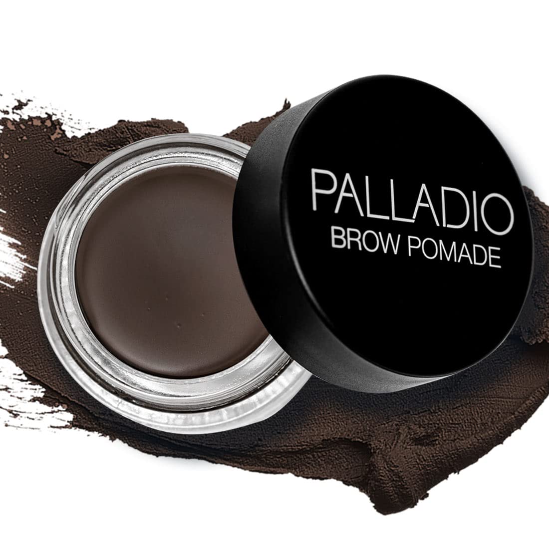 Palladio Pomada para Cejas Resistente al Agua, 24 Horas de Duración, Fórmula Resistente al Agua, a Prueba de Borrones y Sudor, Definido y Impecable, Dark Brown