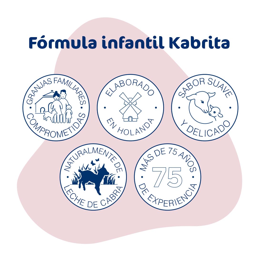 Kabrita Fórmula Infantil de Leche de Cabra de Fácil Digestión para Bebés de 6 a 12 Meses | Con Proteína A2, Prebióticos, DHA, ARA | 1 Lata de 400g
