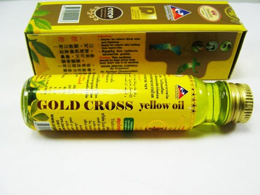 Thai Herbal Gold Cross Yellow Oil 24 Ml. by Gold Cross
