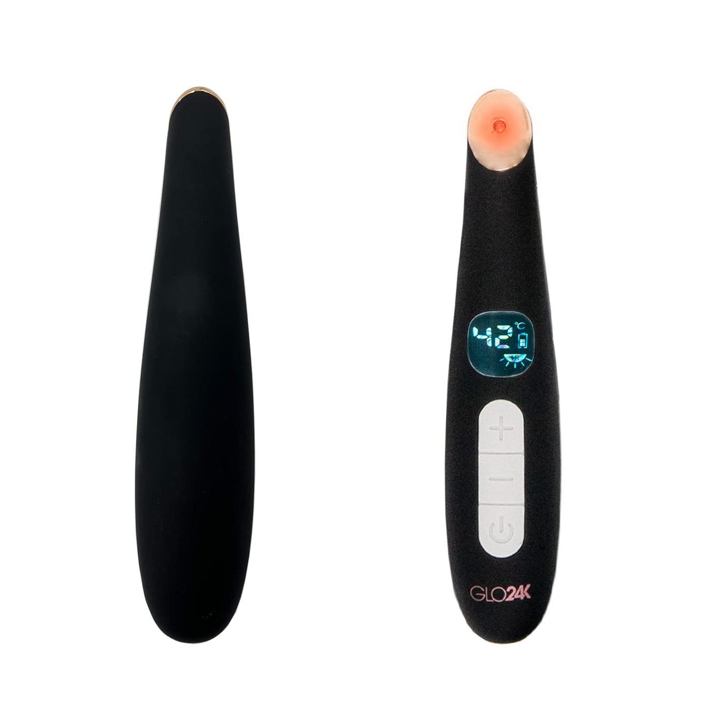 Masajeador de belleza para el cuidado de los ojos GLO24K. Para una piel radiante y hermosa alrededor de los ojos.