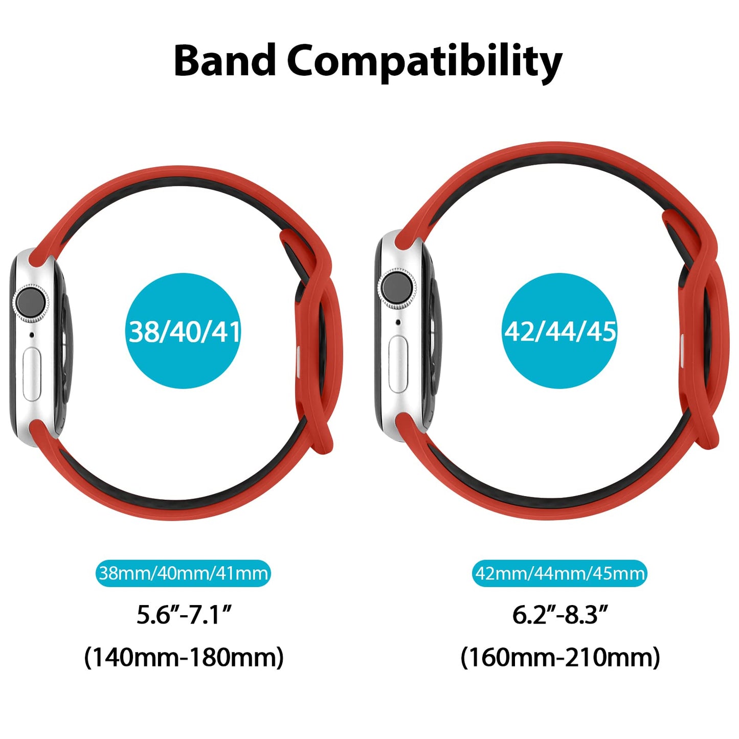 Paquete de 3 bandas deportivas compatibles con Apple Watch Band 42mm(Serie 3 2 1) 44mm 45mm 46mm 49mm Mujeres Hombres, correas de repuesto transpirables de silicona suave compatibles con iWatch Ultra SE Series 10 9 8 7 6 5 4 3 2 1 (44/45/46/49/42mm(Series
