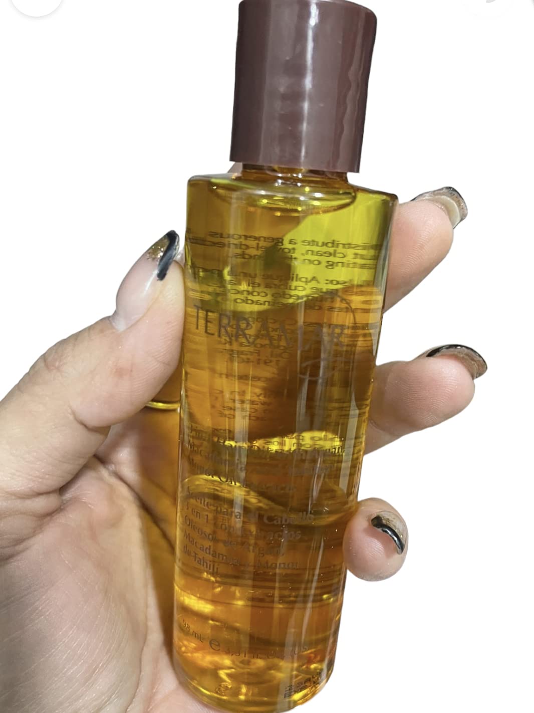 Oleo terramar 98 ml para cabello matratado, procesado, puntas abiertas, nueva presentacion de viaje