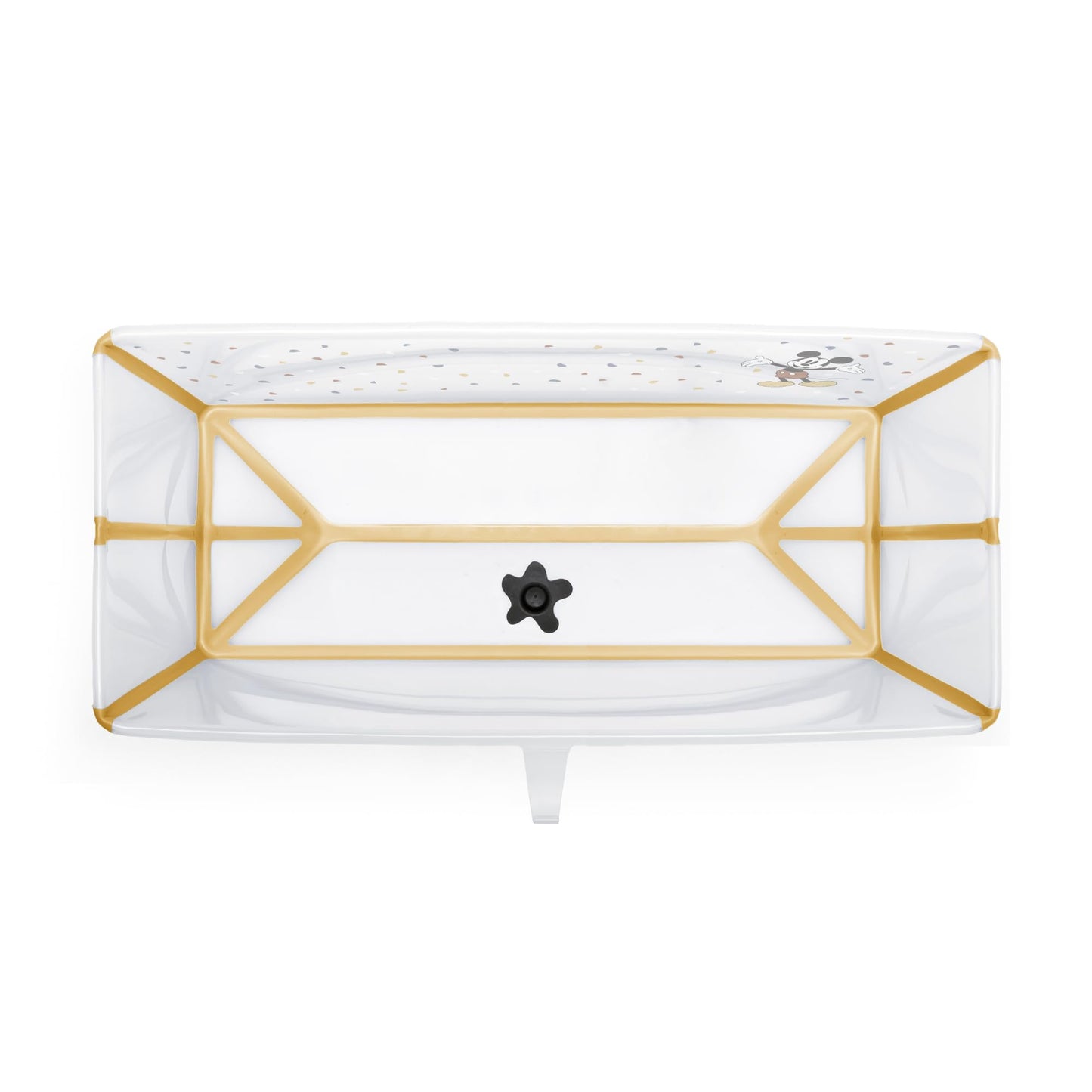 Bañera Stokke Flexi Bath XL, Mickey Celebration - Bañera plegable para bebé - Ligera, duradera y fácil de guardar - Práctica para usar en casa o de viaje - De o a 6 años