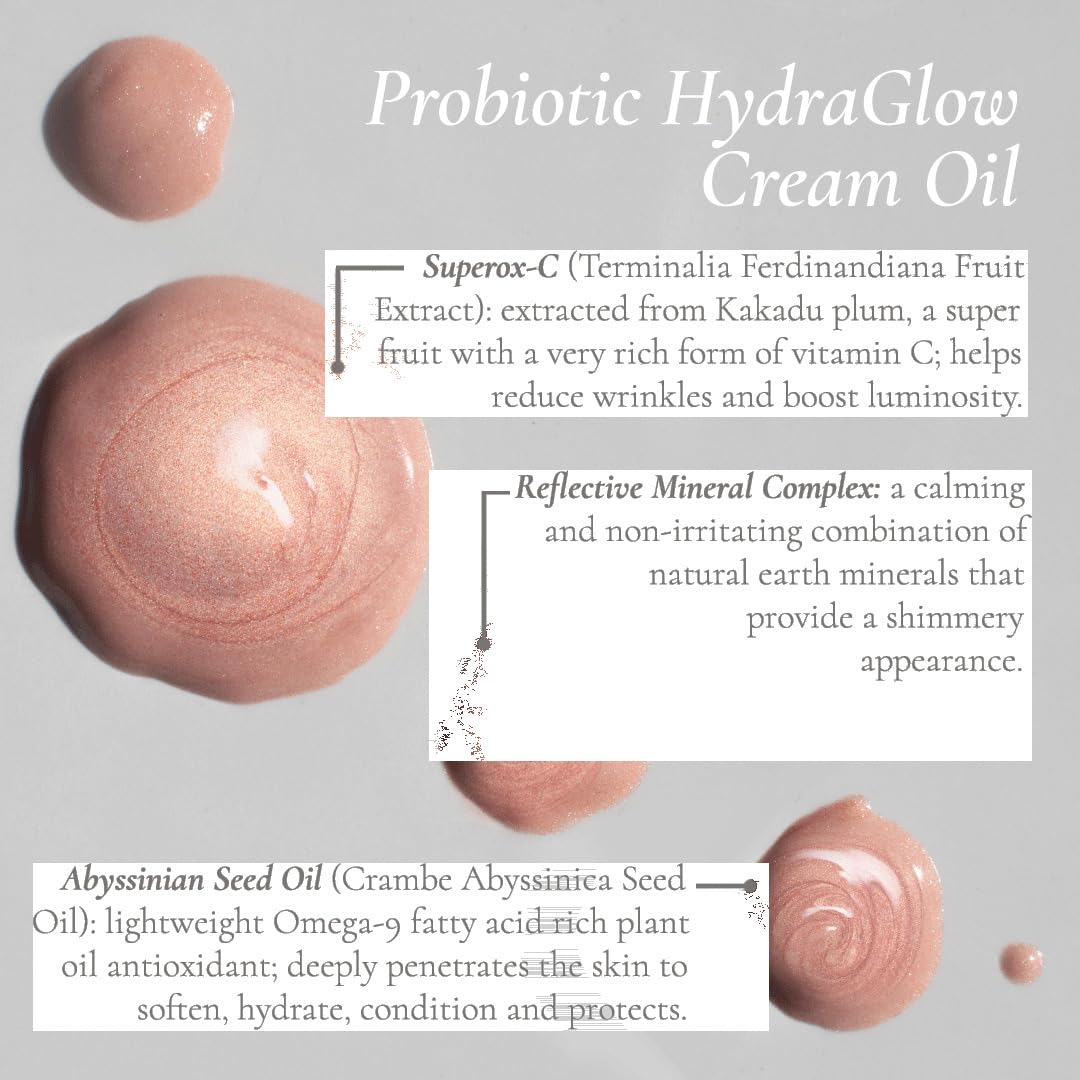 Glowbiotics MD Probiotic Hydraglow Anti-Aging Hydrator Cream Oil, 1oz