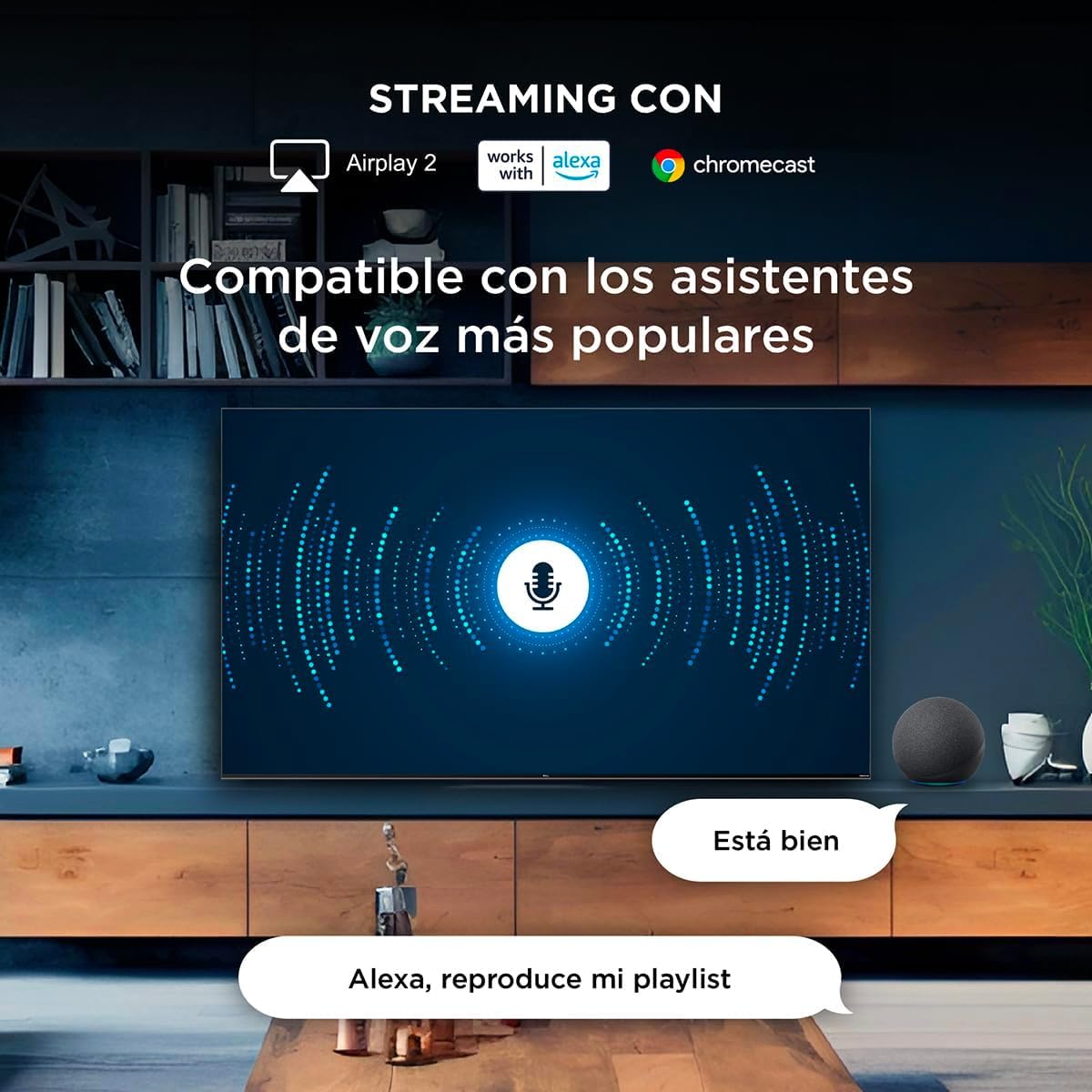 TCL Smart TV Pantalla 43" Google TV, QLED 4K HDR 10, 250 NITS, 120 Hz, Dolby Audio Digital +, Compatible con Alexa - 43Q651G (Reacondicionada)