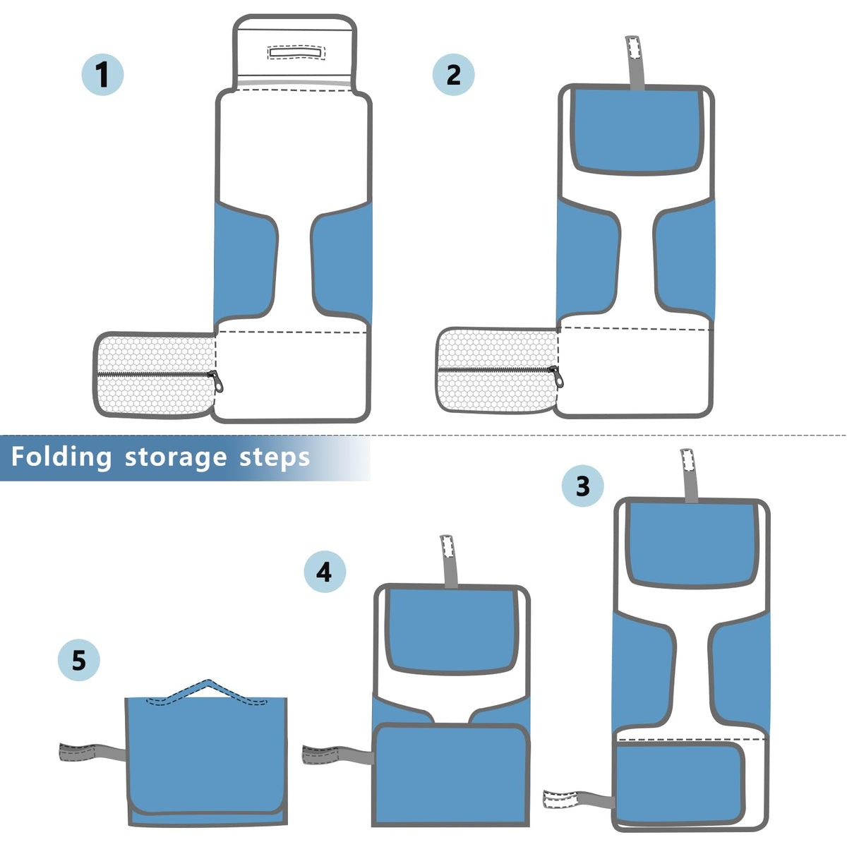 GOODOLD - Cambiador portátil para bebé - Cambiador de pañales de viaje de vaca negra impermeable con almohada incorporada, regalos de baby shower