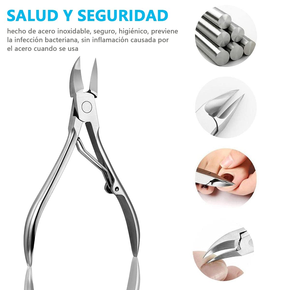Cortaúñas profesional LEMEIKU con herramientas de acné - Kit completo y práctico