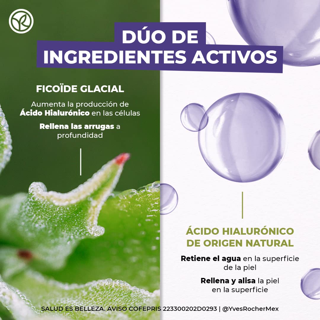 Yves Rocher Set Filler Vegetal: Tramiento en Crema Facial Día y Noche (75 ml) + Contorno de Ojos (14 ml)