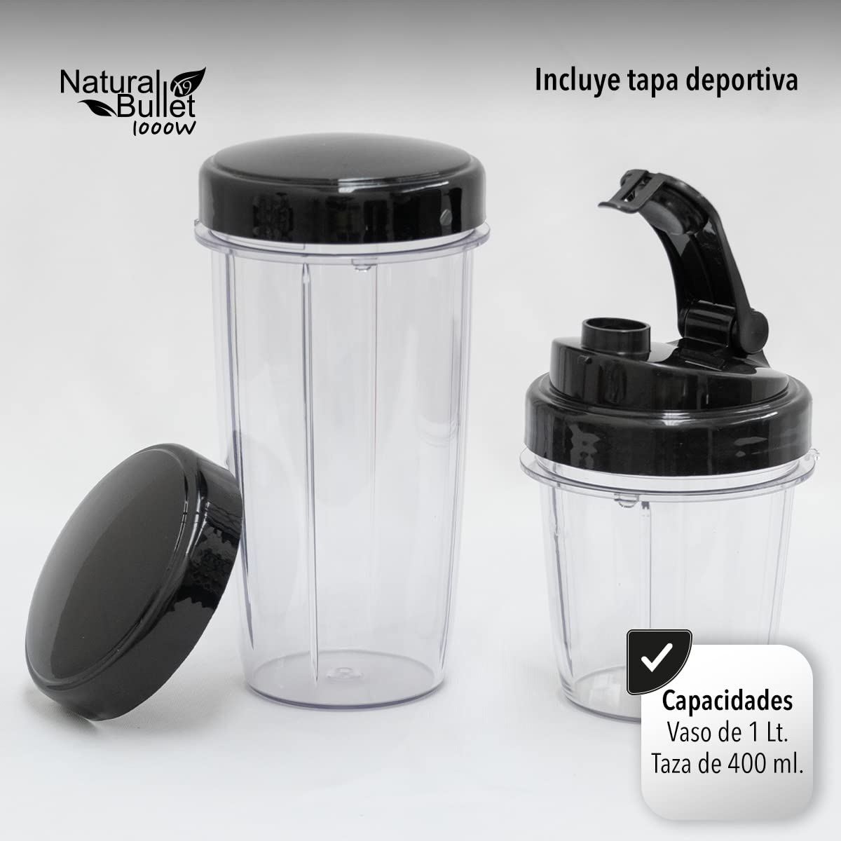 Bullet Blender Licuadora Procesador de Alimentos 1000W Pulverizador de alimentos| Libre BPA | Cuchillas Desmontables Acero Inoxidable| Color Cereza Metálico